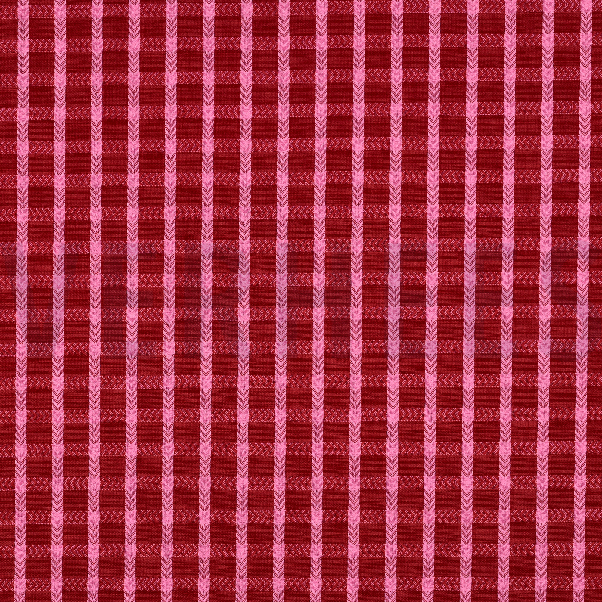 KATOENEN GARENGEVERFDE DOBBY ROOD (high resolution)