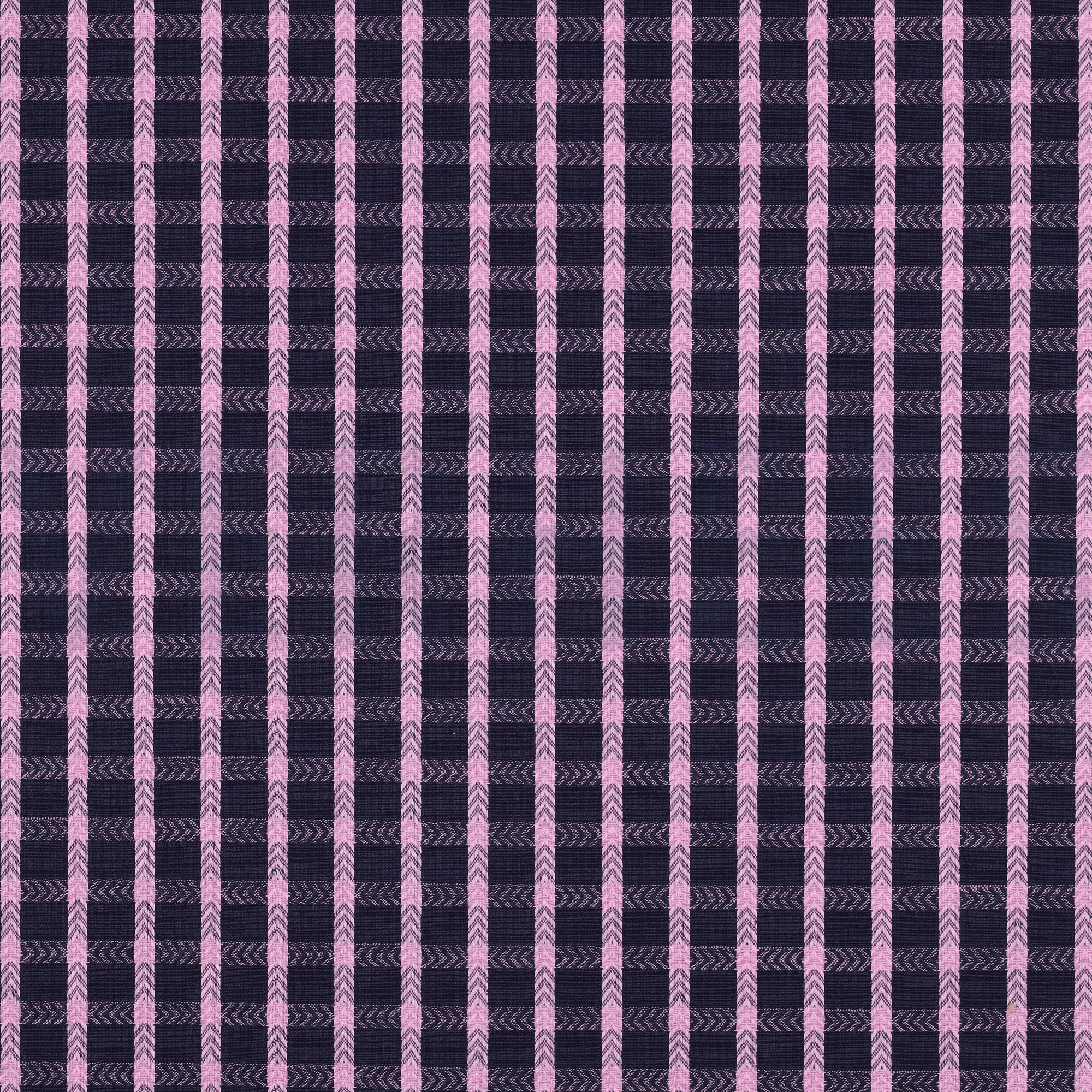 KATOENEN GARENGEVERFDE DOBBY MARINEBLAUW (high resolution)