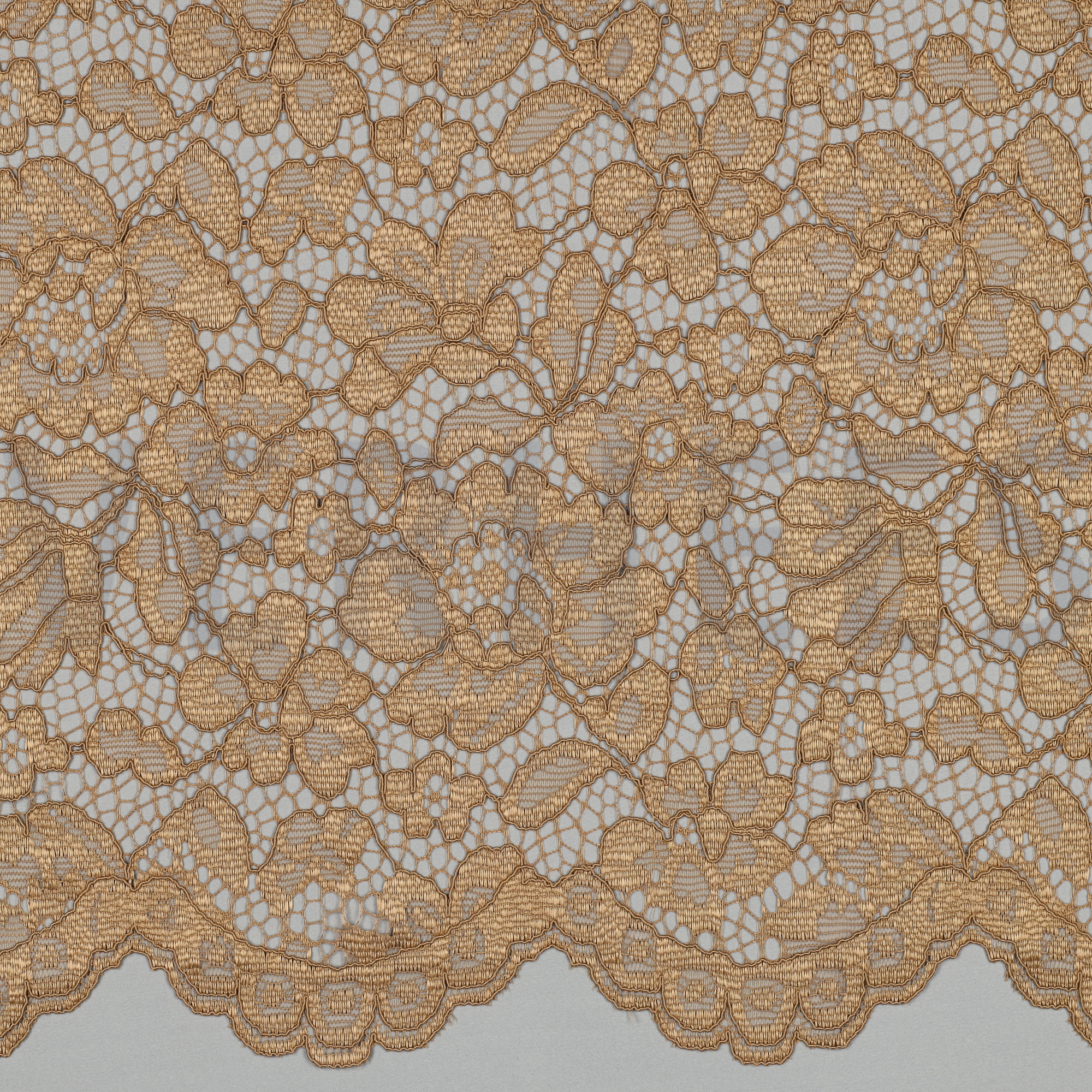 LACE TWO-SIDE SCALLOP BEIGE (high resolution)