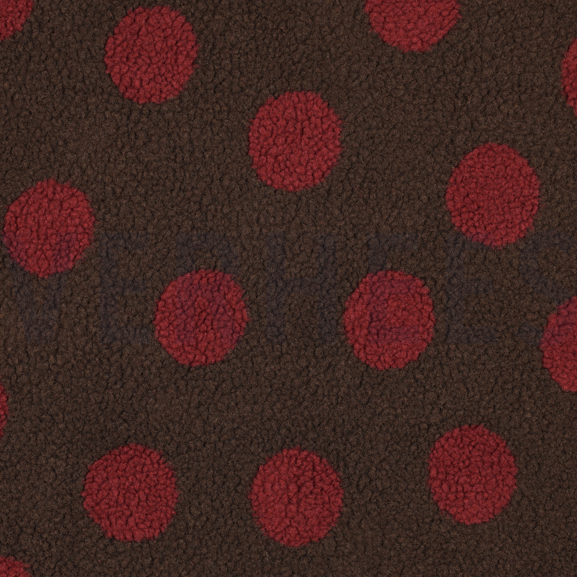 TEDDY JACQUARD POIS BRUN FONCÉ (high resolution)