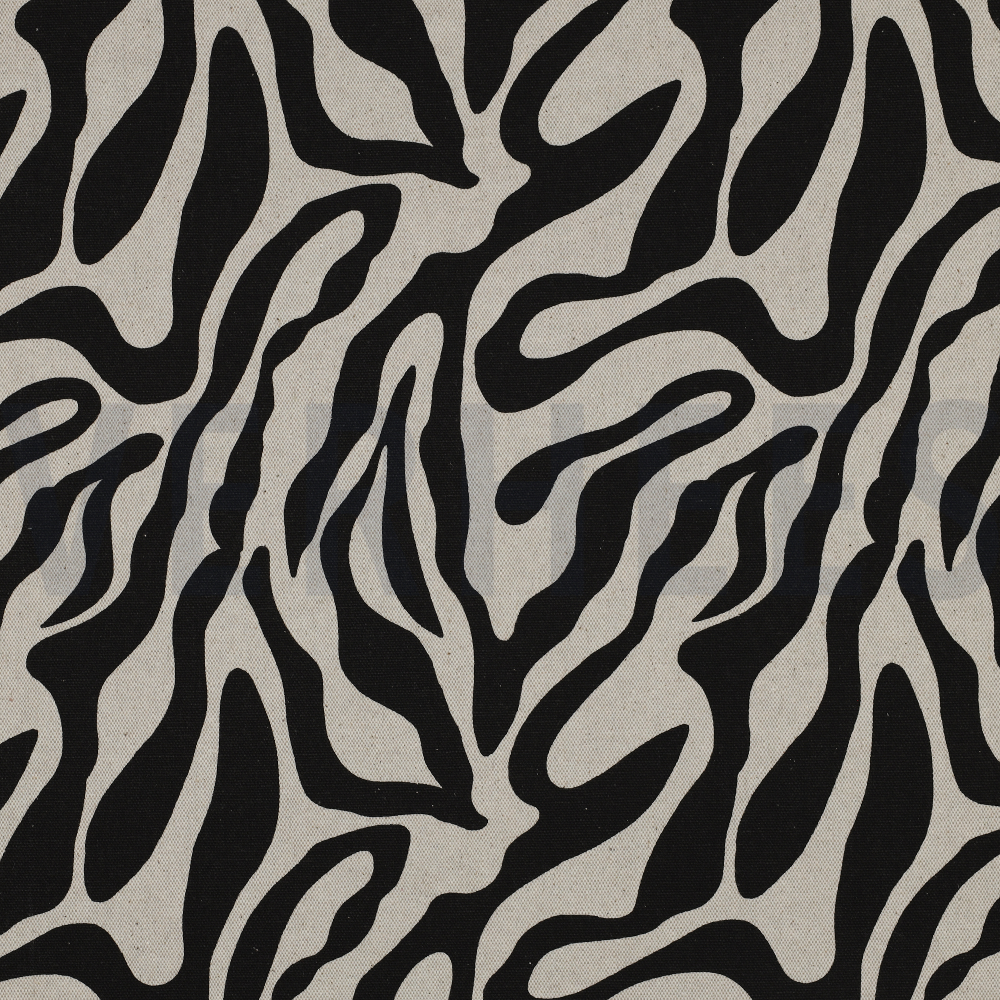 TOILE DÉCORATION LIN LOOK PEAU D’ANIMAL NOIR (high resolution)