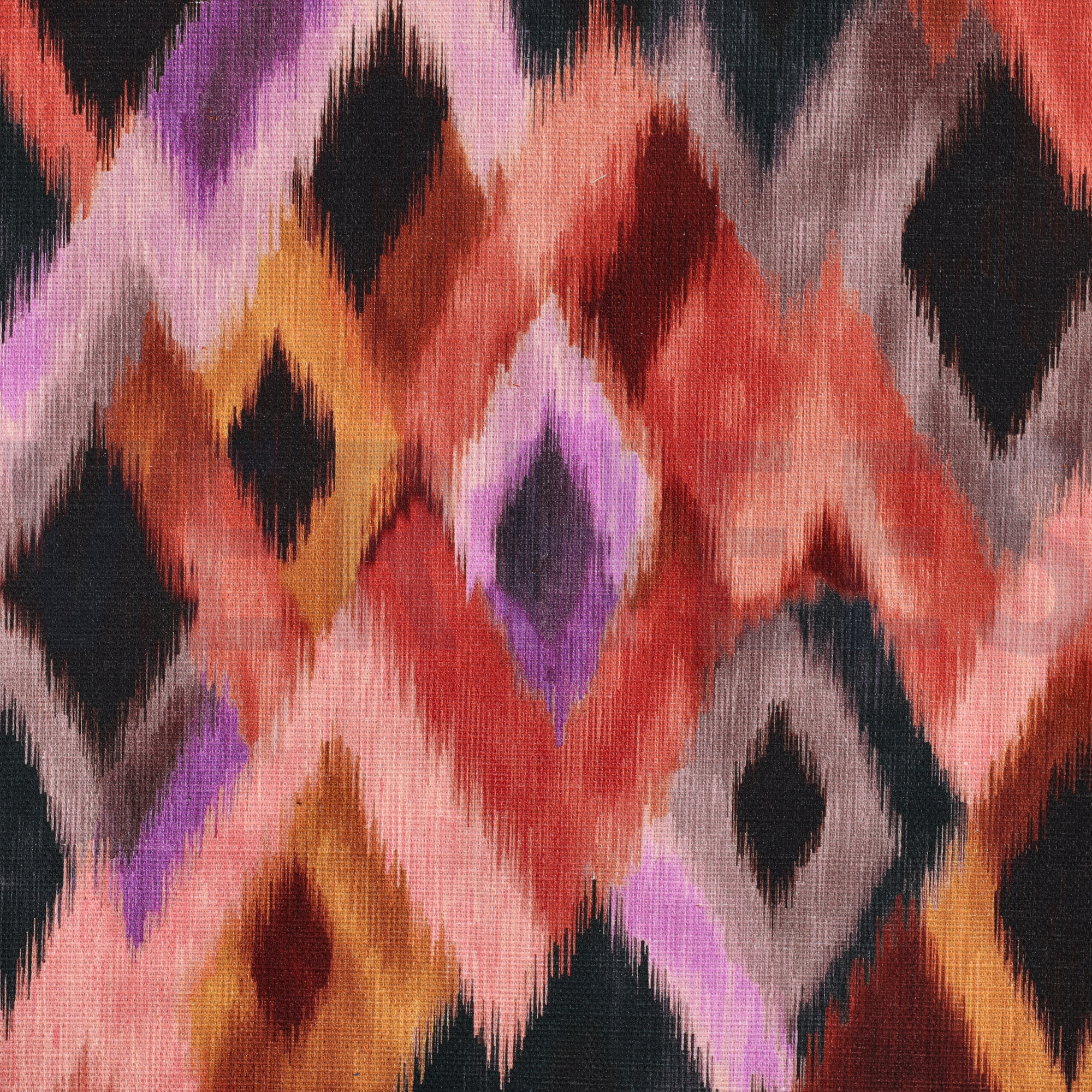 TOILE DÉCORATION SLUB DIGITAL ABSTRACT MULTICOLORE (high resolution)