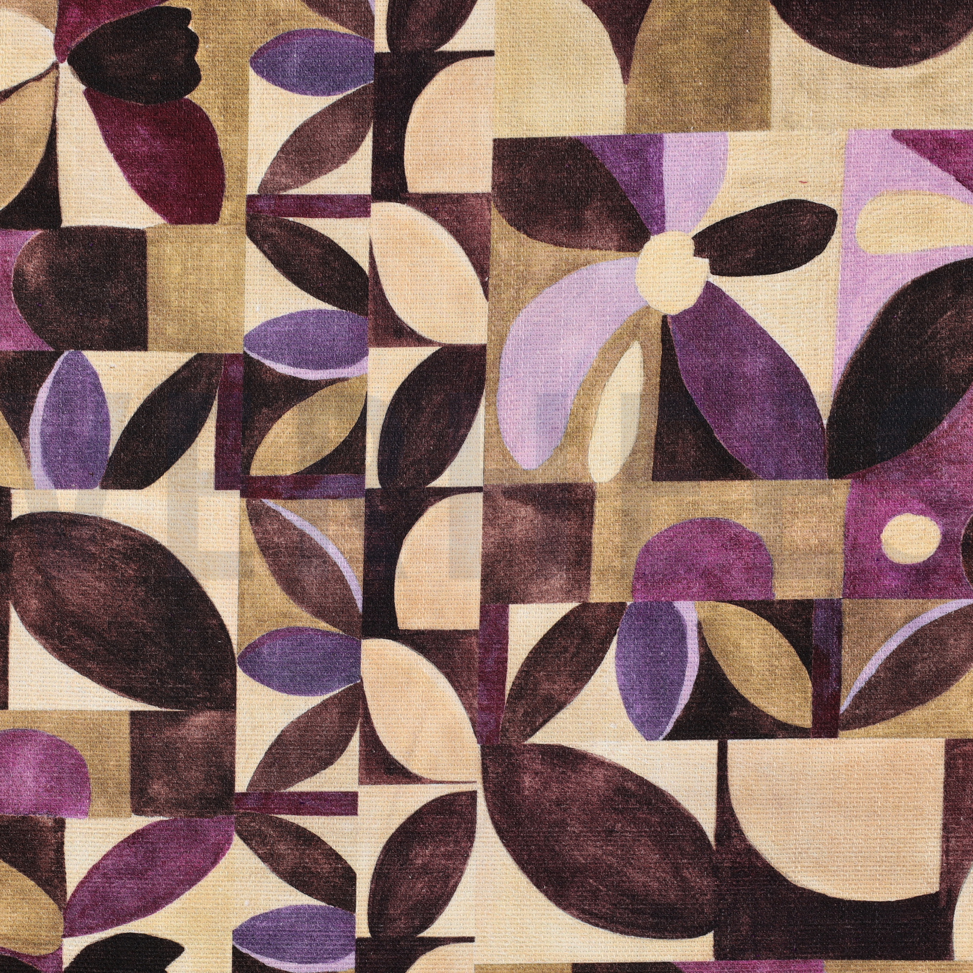 CANVAS SLUB DIGITAL ABSTRACT AUBERGINE (high resolution)