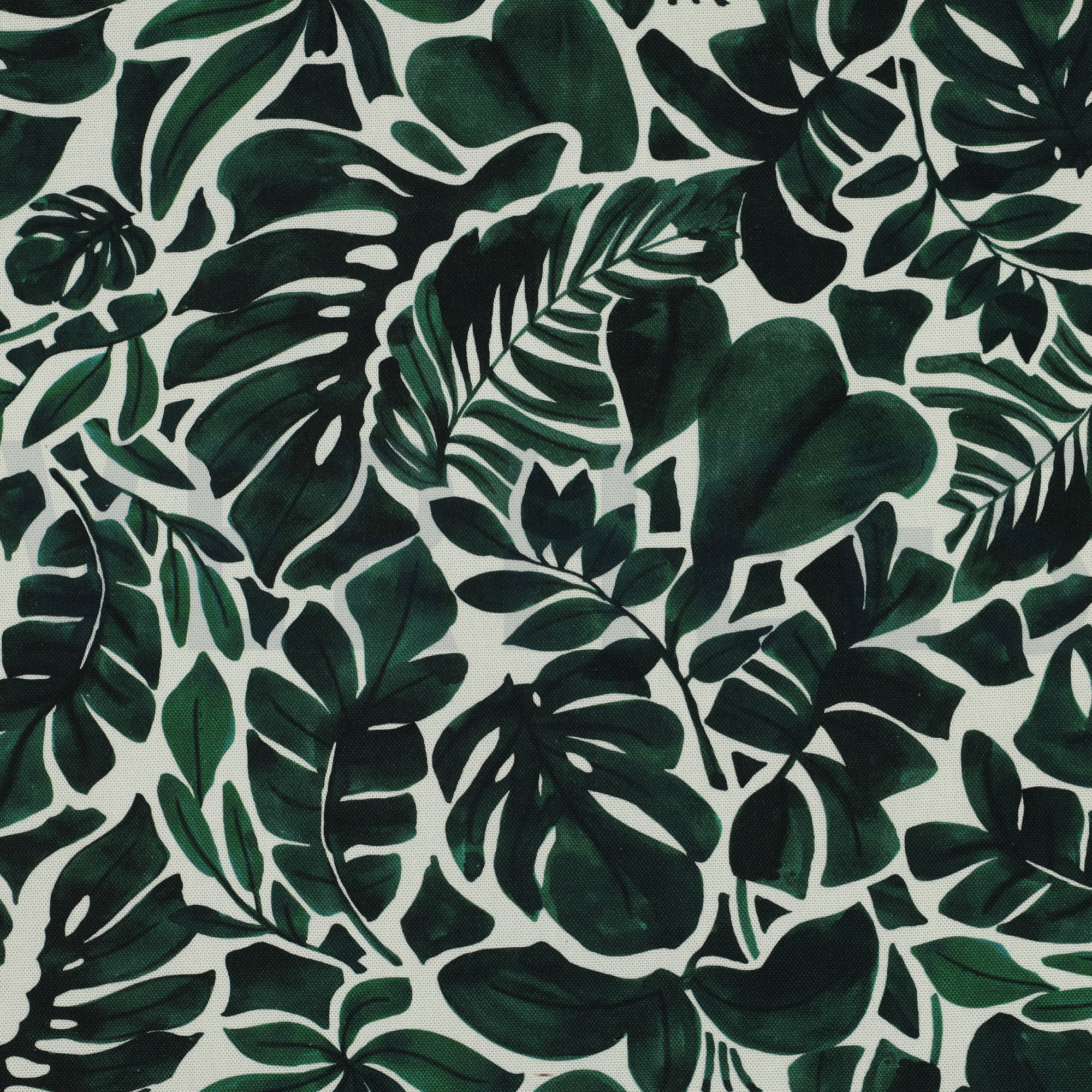 TOILE DÉCORATION DIGITAL FEUILLES VERT (high resolution)
