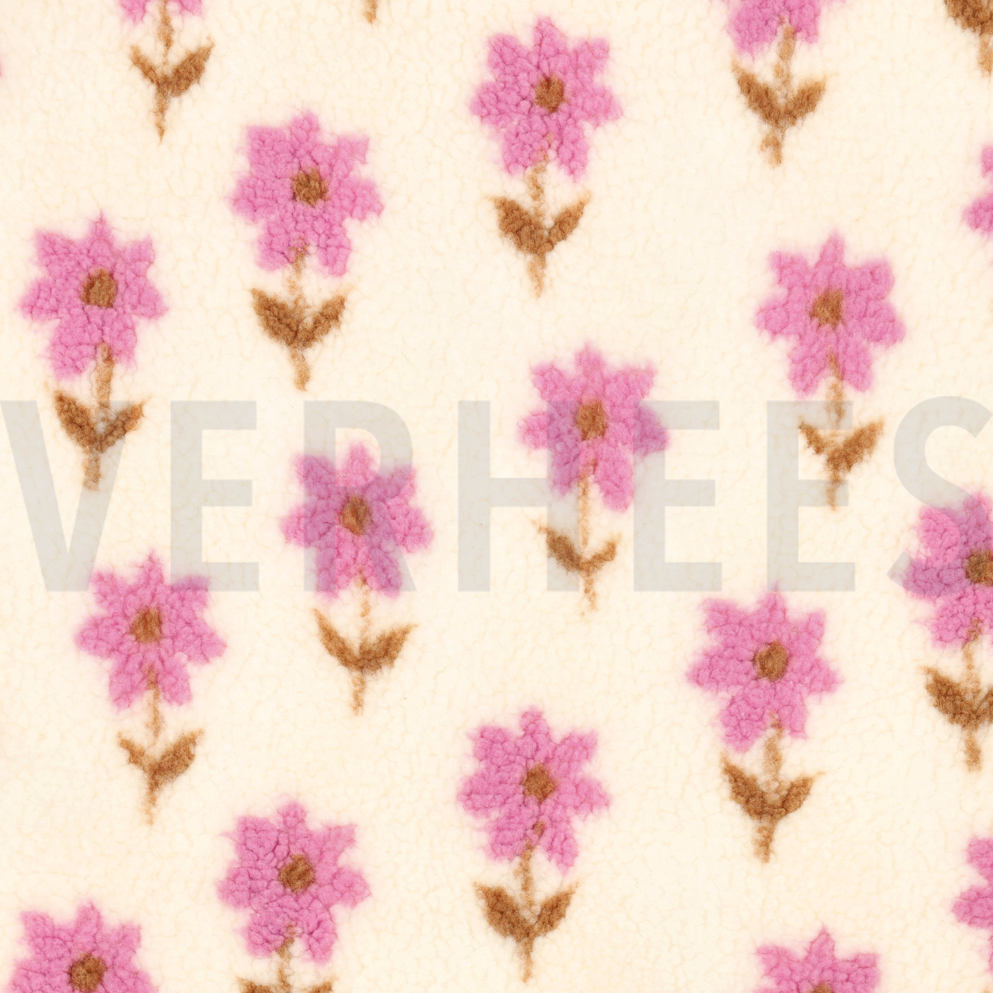 TEDDY JACQUARD BLOEMEN NATUREL (high resolution)