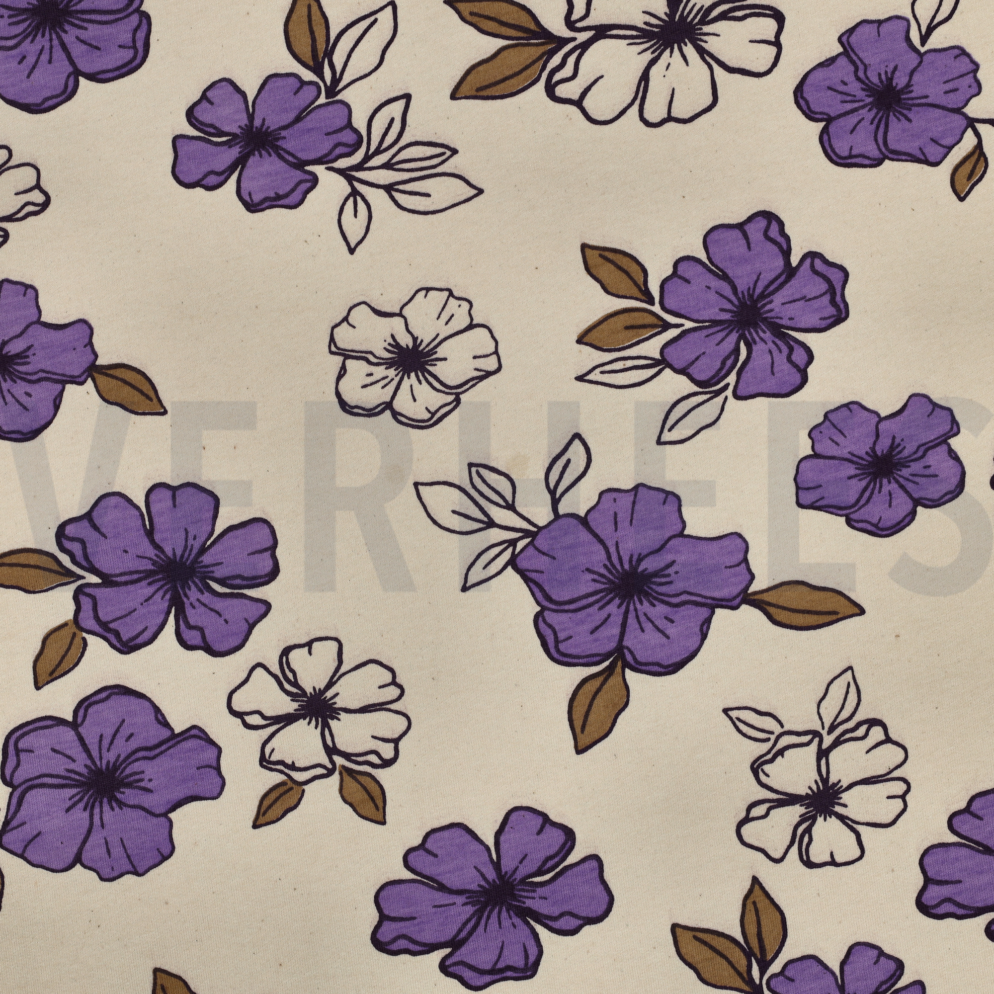 SWEAT NATURALS BLUMEN NATUR/LILA (high resolution)