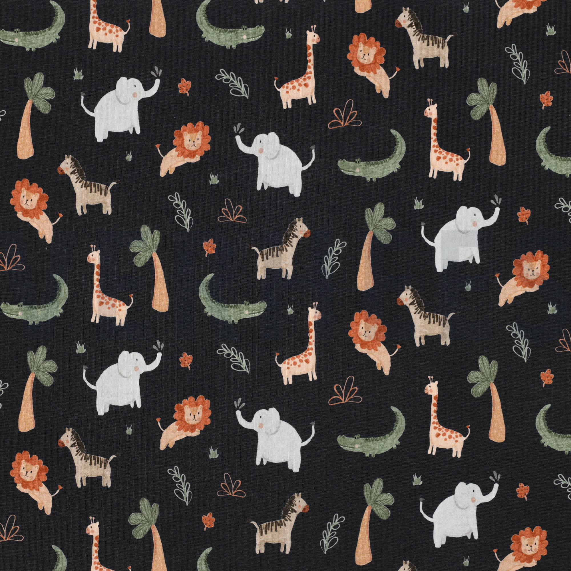 JERSEY DIGITAL SAFARI ANIMALS ANTHRACITE (high resolution)