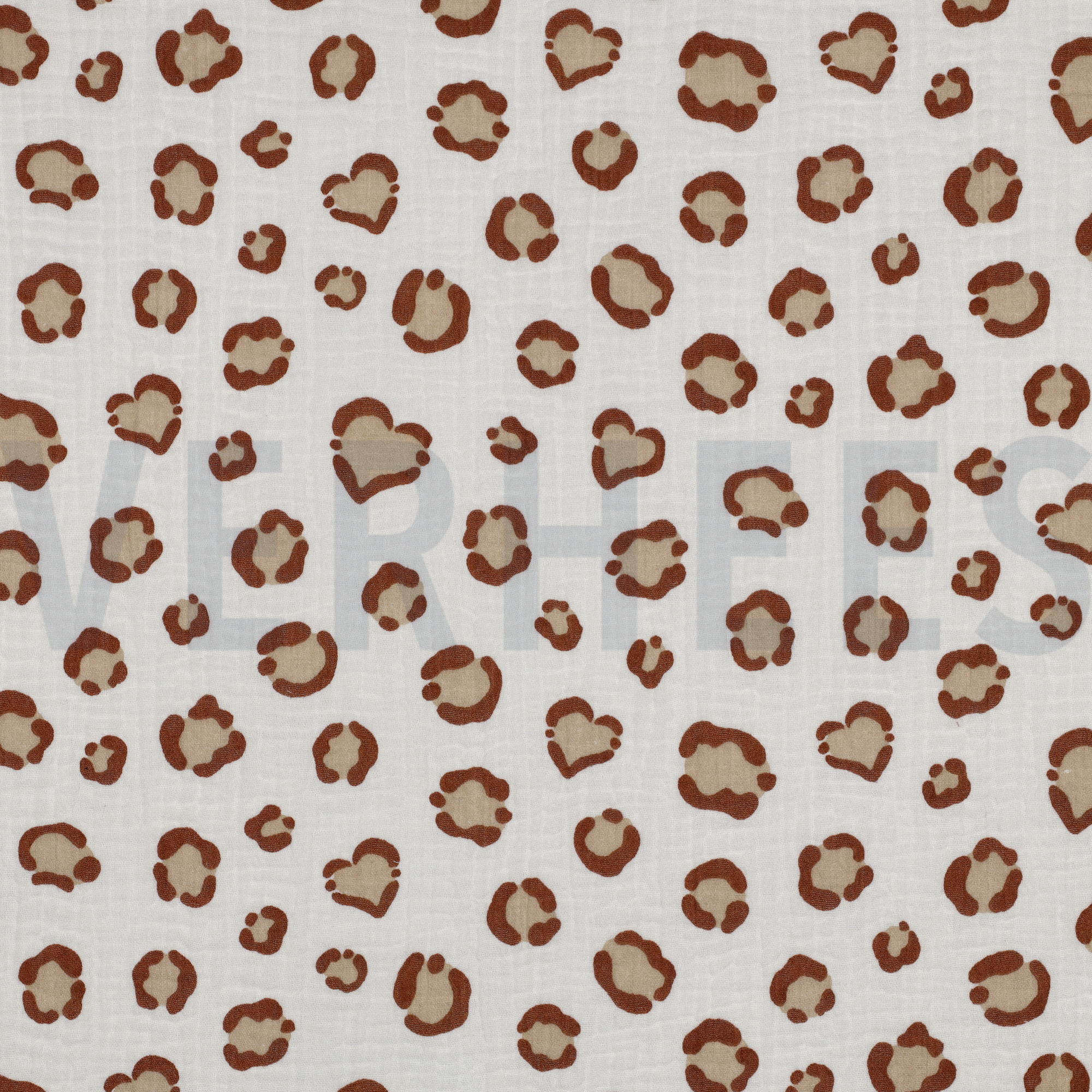 DOUBLE GAUZE ANIMAL SKIN ECRU (high resolution)