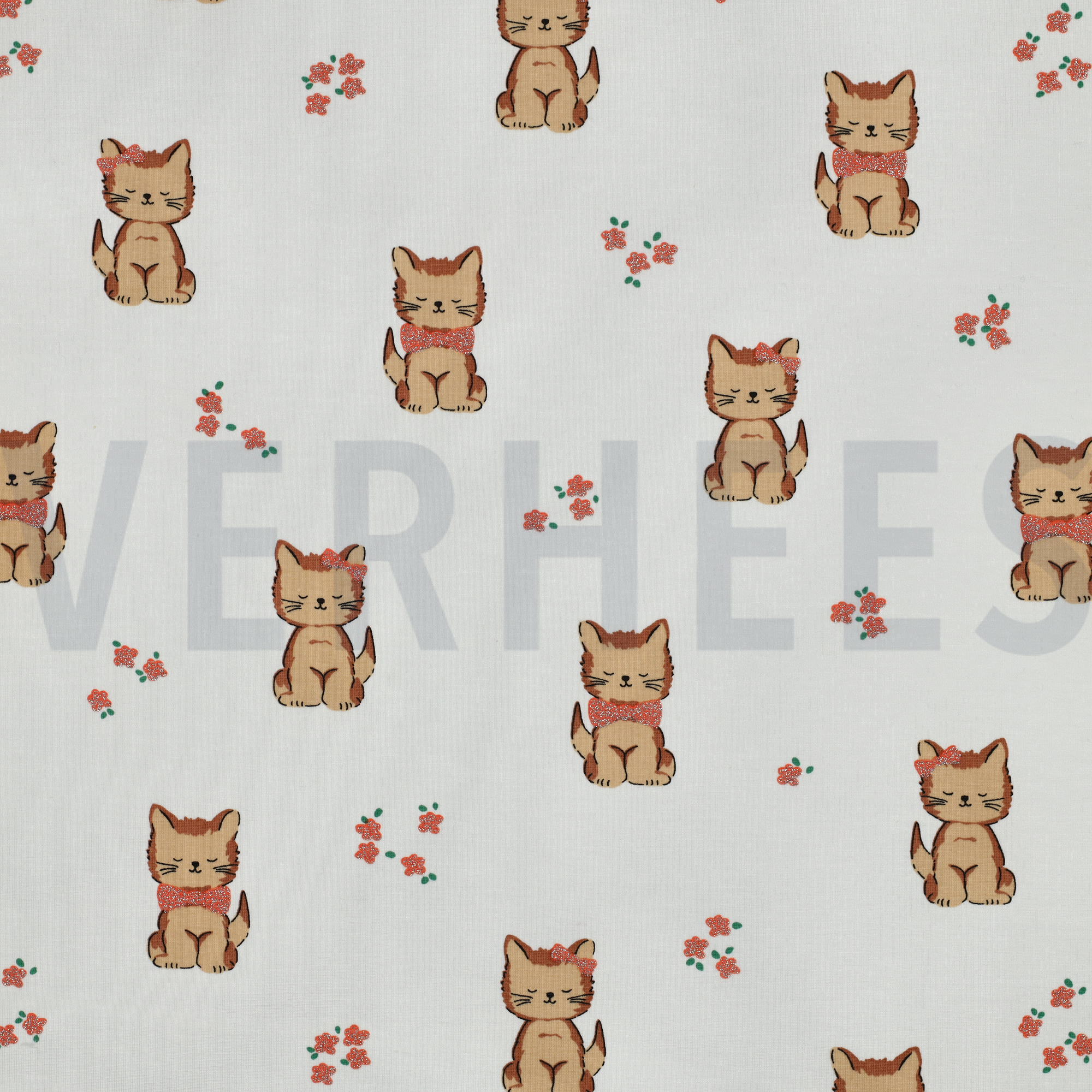 JERSEY GLITTER CATS ECRU (high resolution)