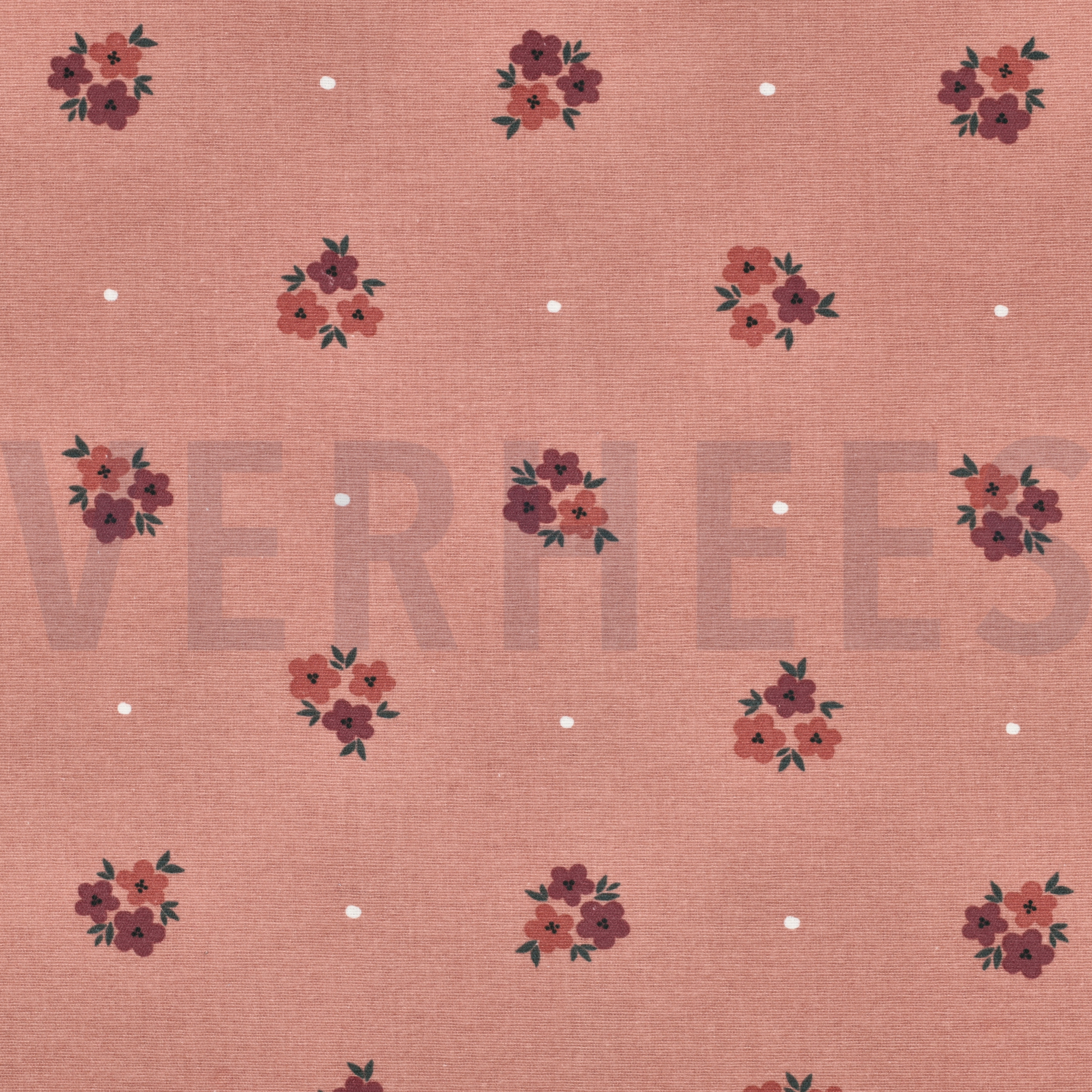 FLANELLE FLEURS PÊCHE (high resolution)