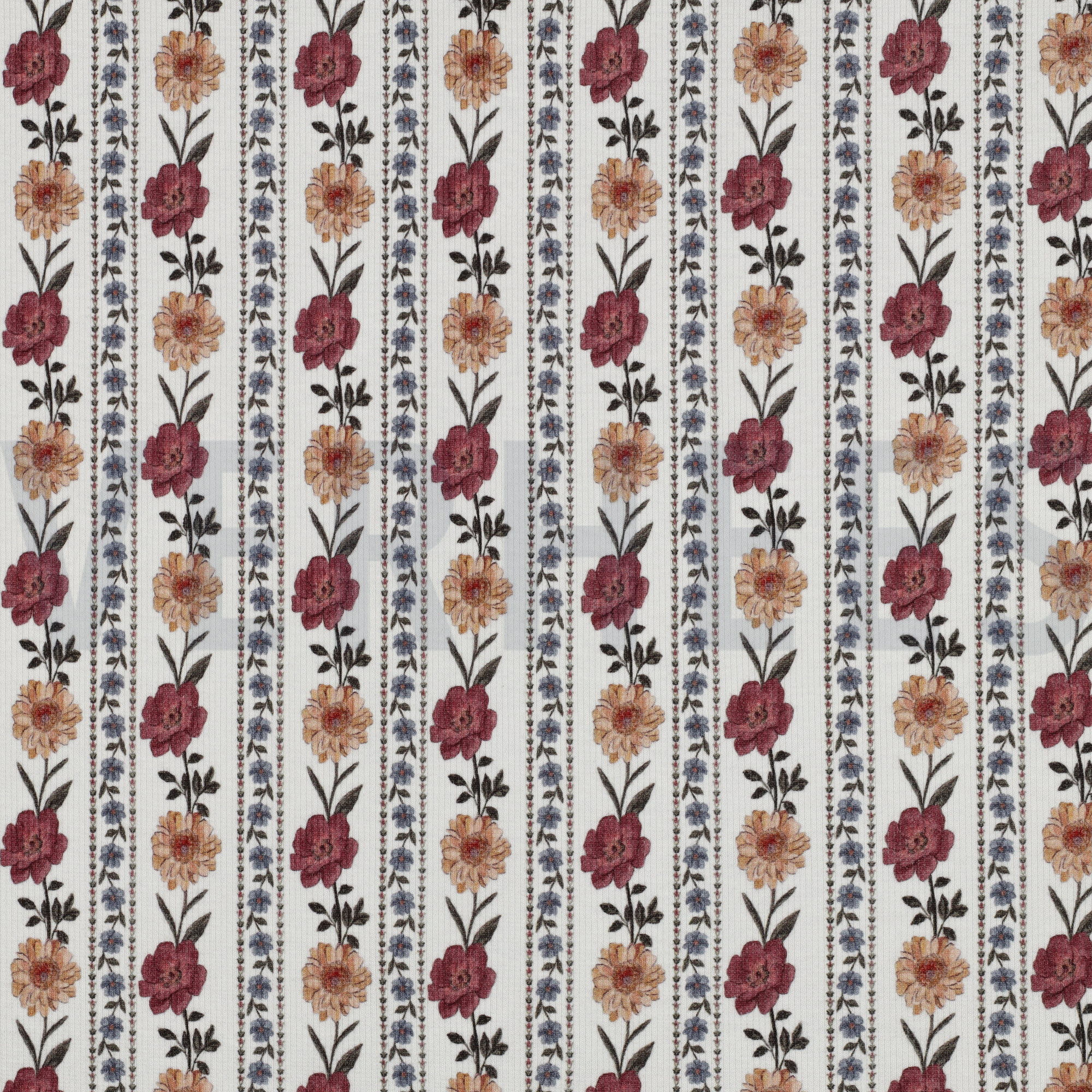 RIB JERSEY DIGITAAL BLOEMEN GEBROKEN WIT (high resolution)
