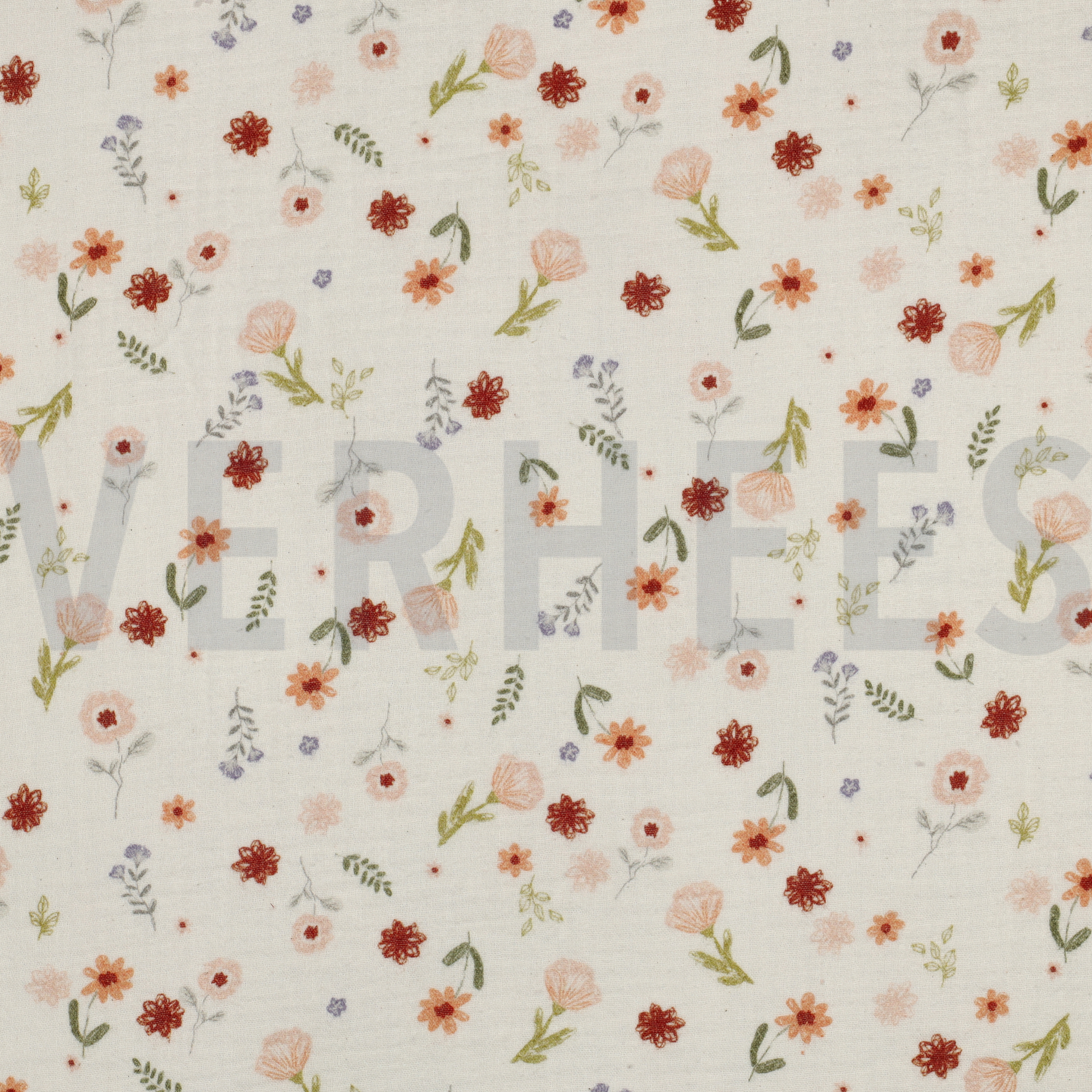 MUSSELIN NATUR DIGITAL BLUMEN NATUR (high resolution)