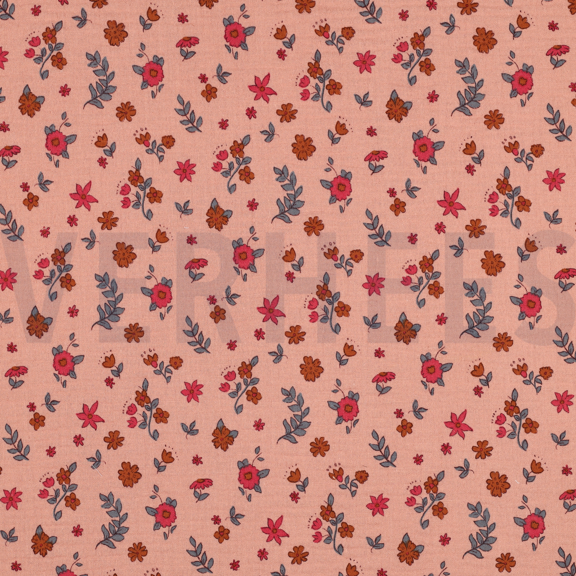 MUSSELIN GOTS BLUMEN PFIRSICH (high resolution)