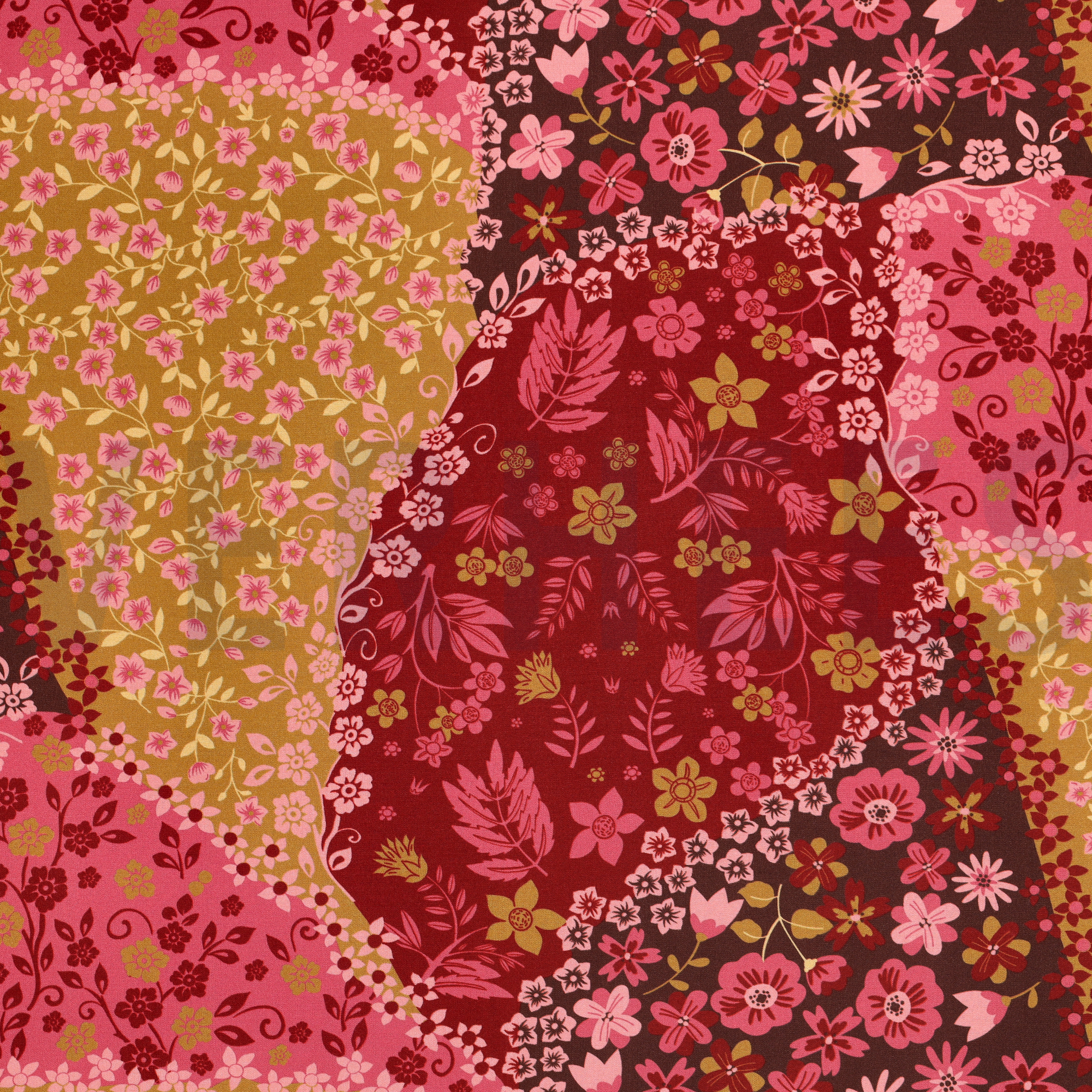 VISCOSE RADIANCE PATCHWORK RED (high resolution)