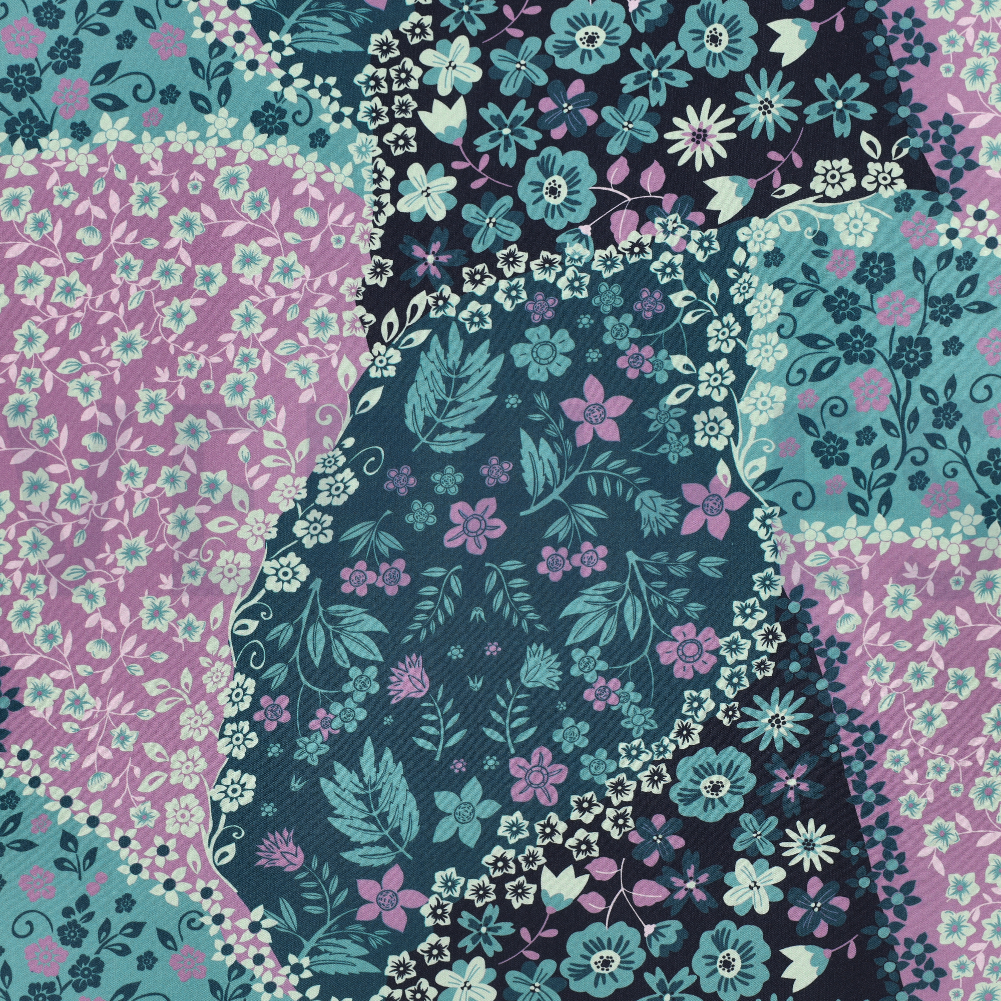VISCOSE RADIANCE PATCHWORK GREEN (high resolution)