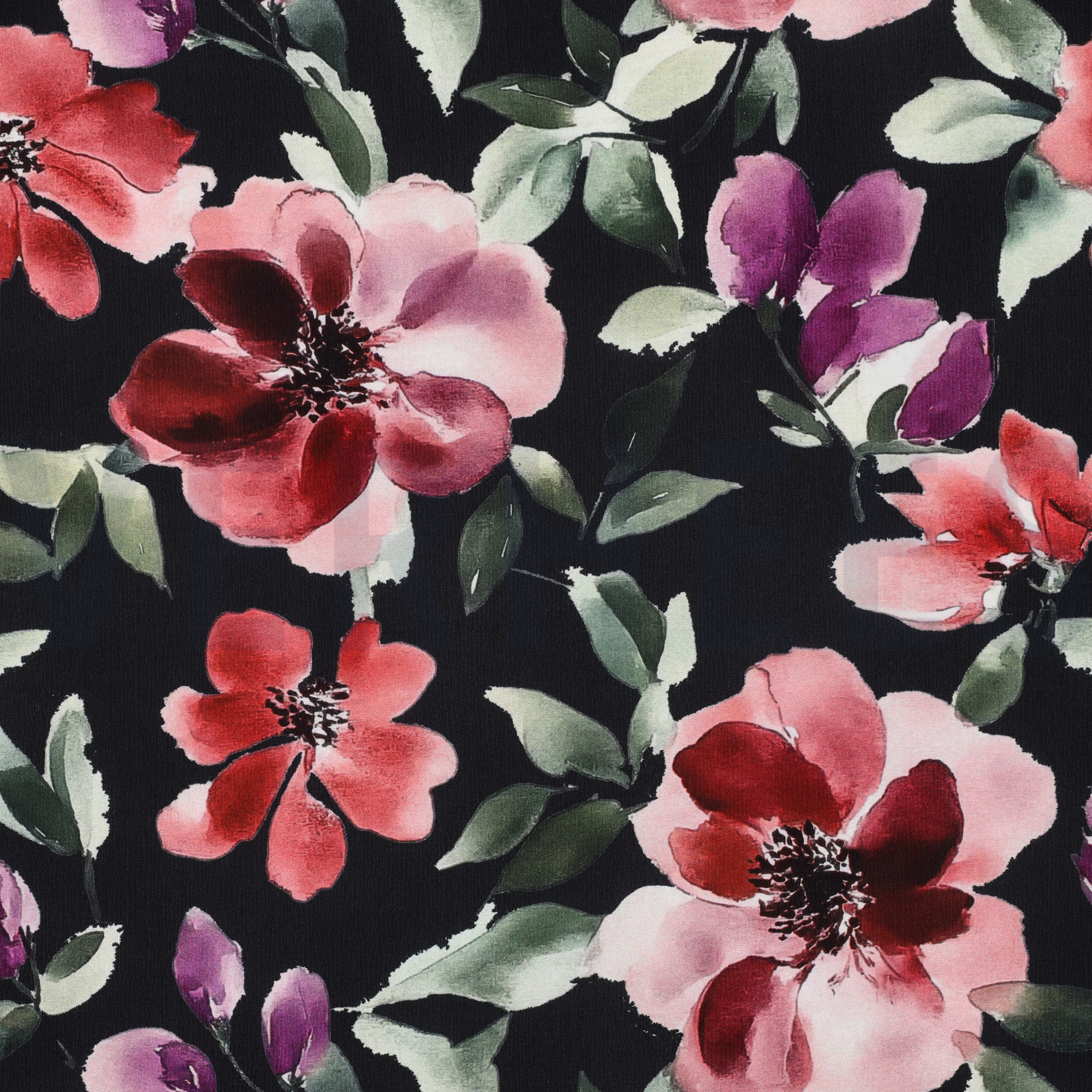 VISCOSE RADIANCE DIGITAL FLOWERS RED (high resolution)