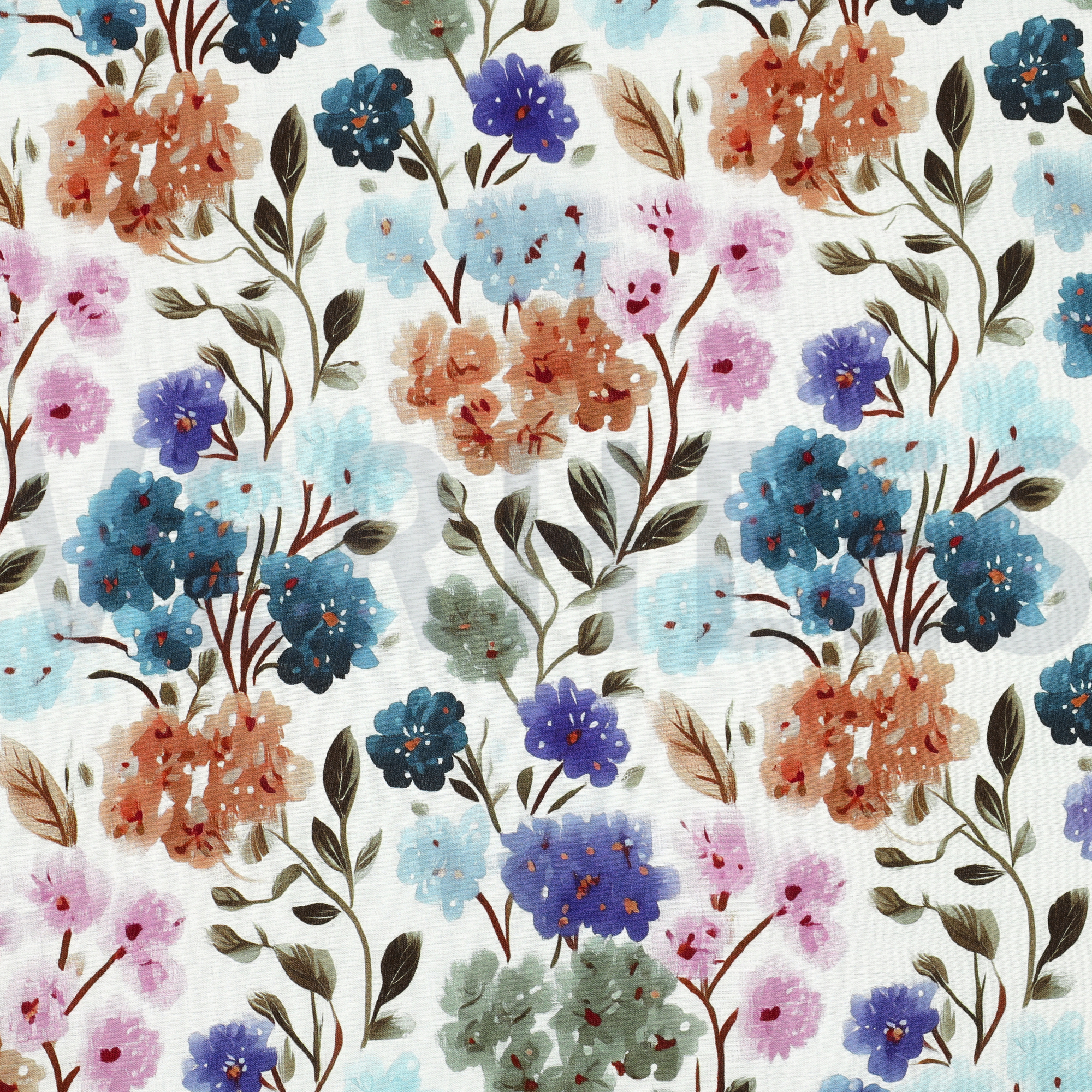 VISCOSE RADIANCE DIGITAAL BLOEMEN ECRU (high resolution)