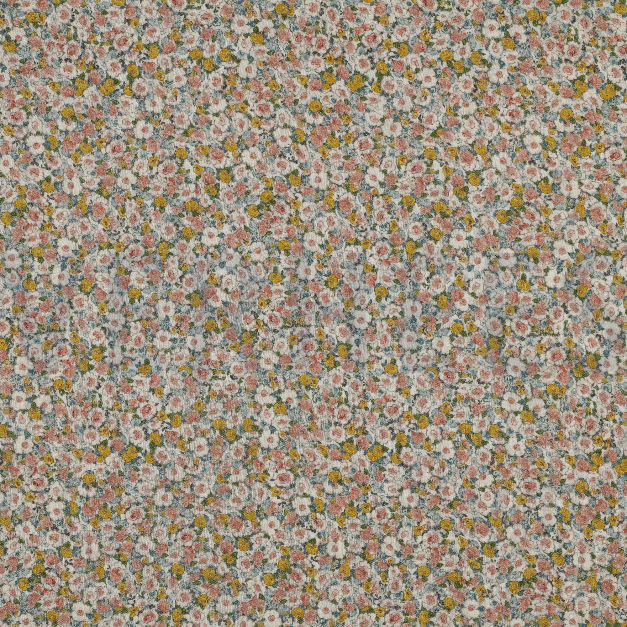 MUSSELIN GOTS DIGITAL BLUMEN GELB (high resolution)
