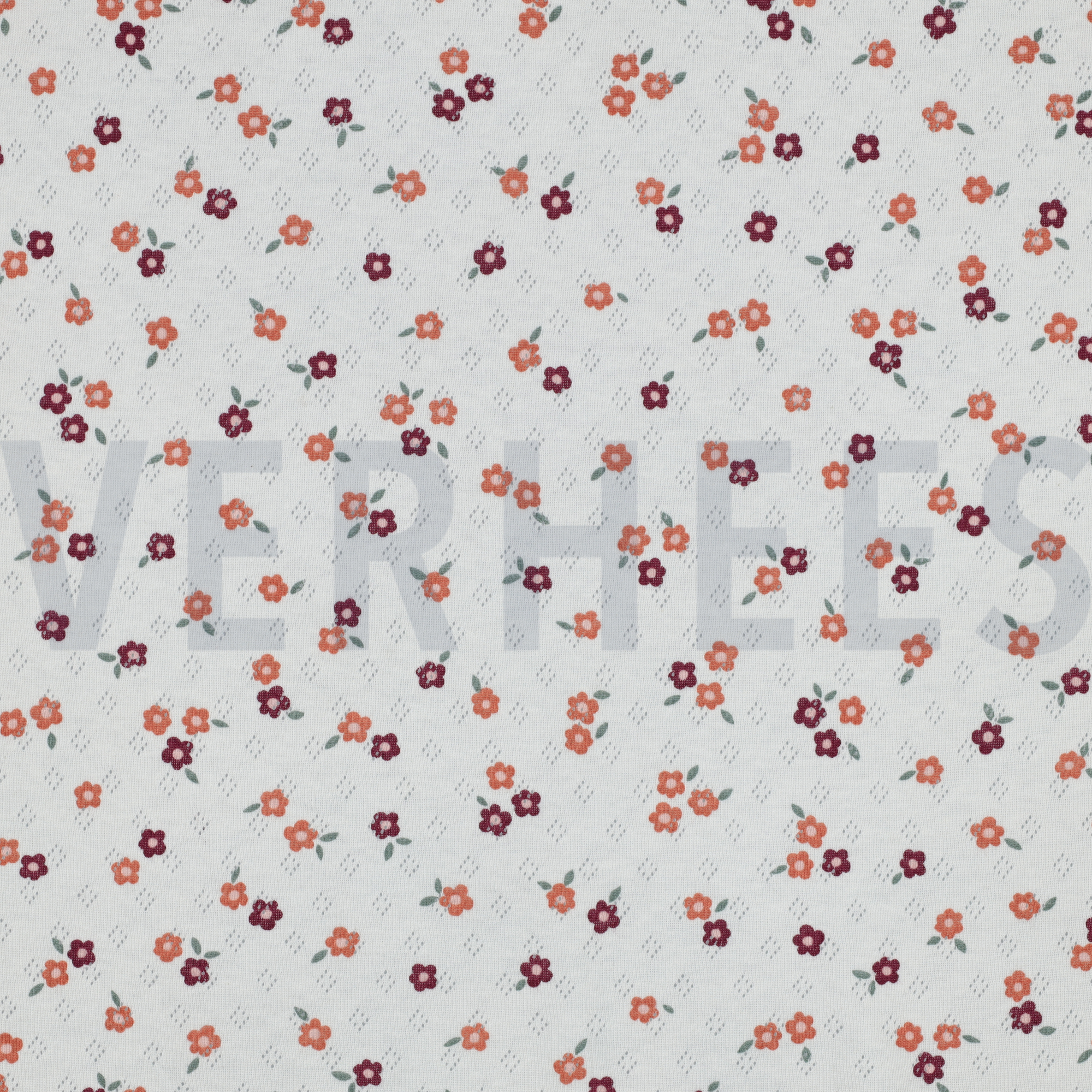 FEINSTRICKJERSEY AJOUR BLUMEN GEBROCHEN WEISS (high resolution)