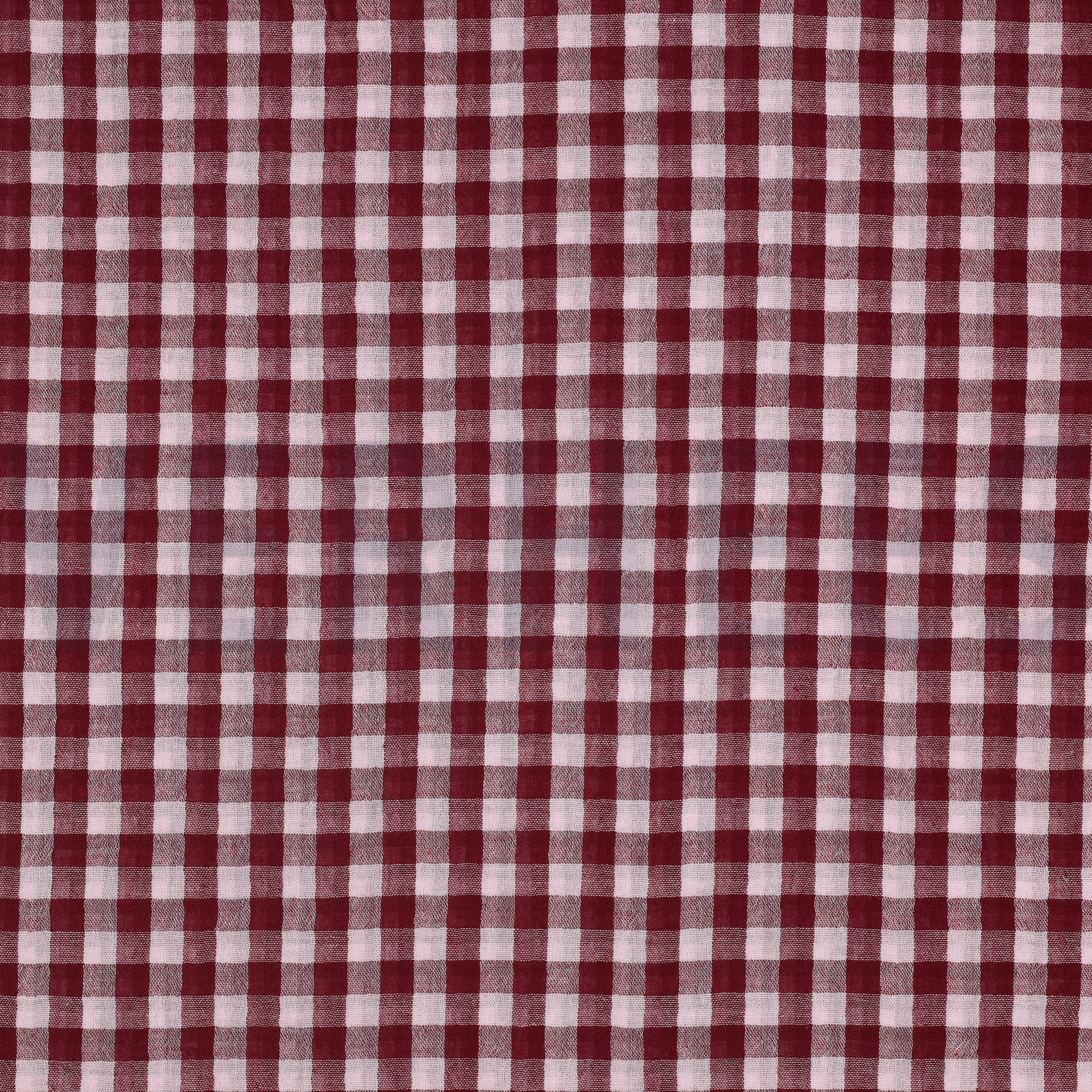 DOUBLE GAUZE GARENGEVERFD STREPEN & RUITEN BORDEAUXROOD (high resolution)