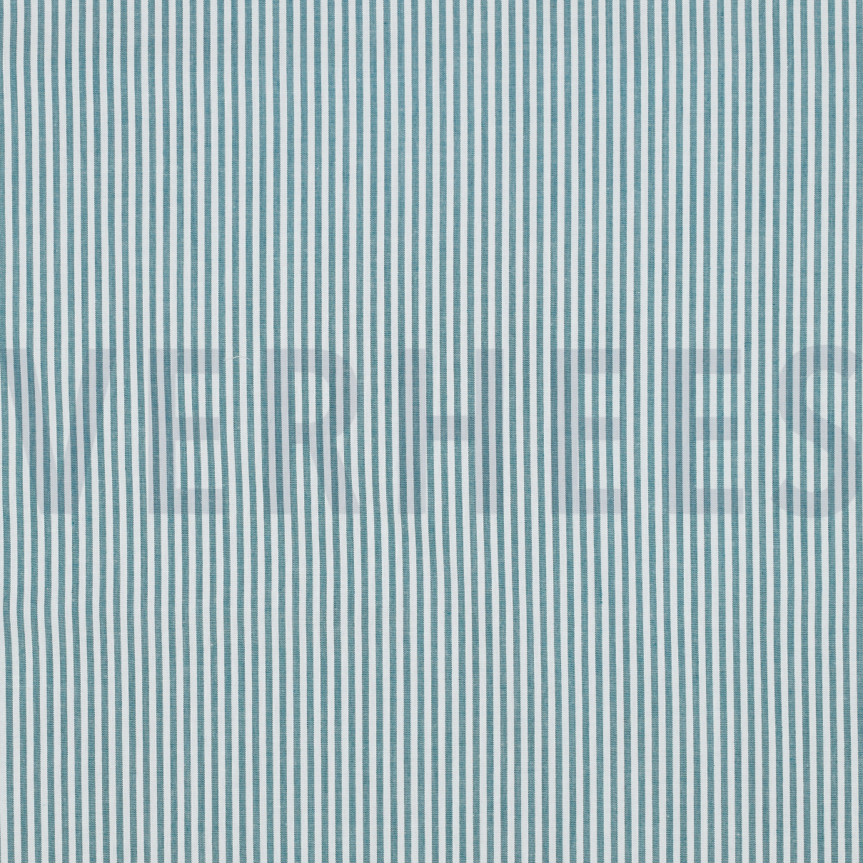 GARENGEVERFD POPLIN STREPEN 3MM PETROL (high resolution)