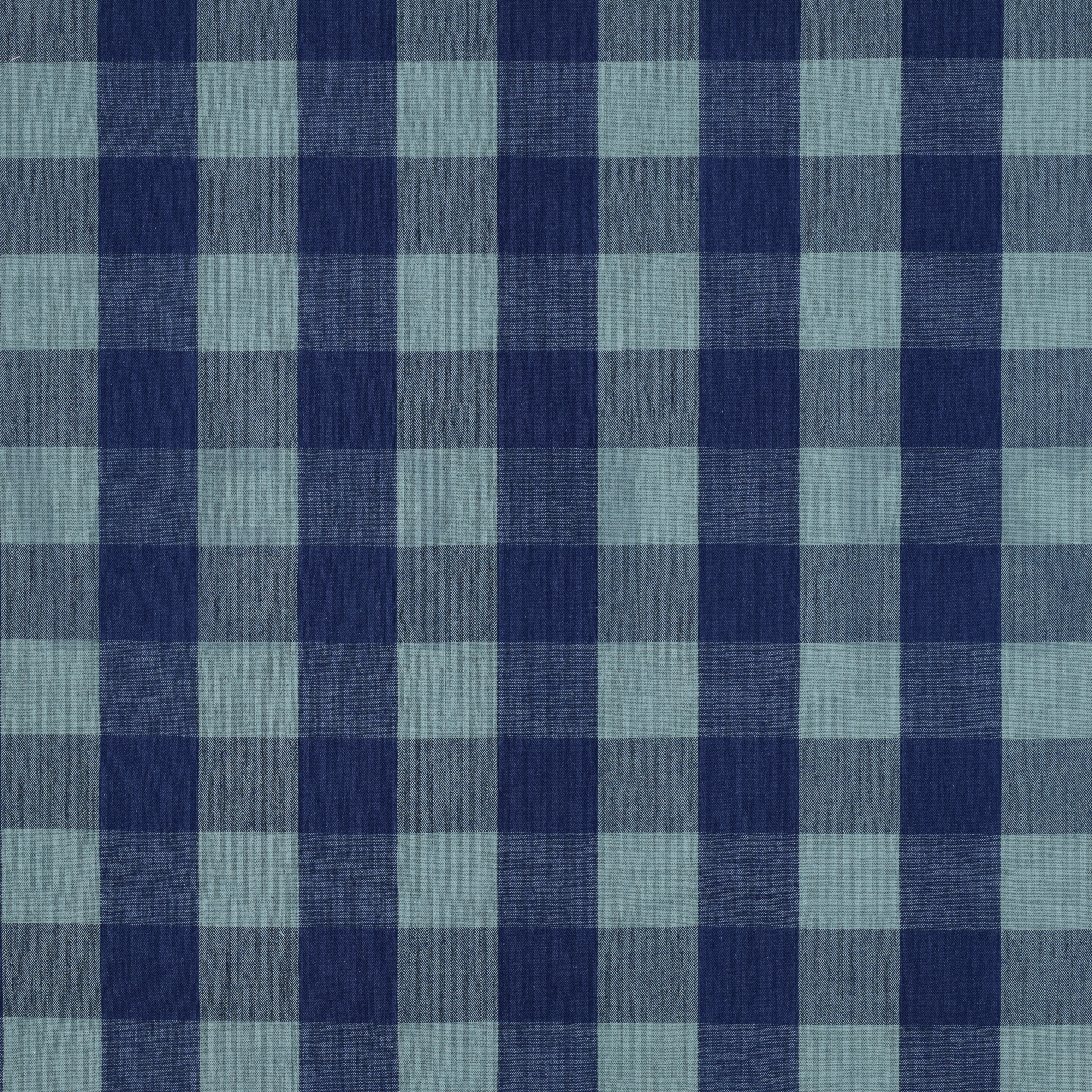 KATOEN GARENGEVERFD RUITEN BLAUW/GREEN (high resolution)