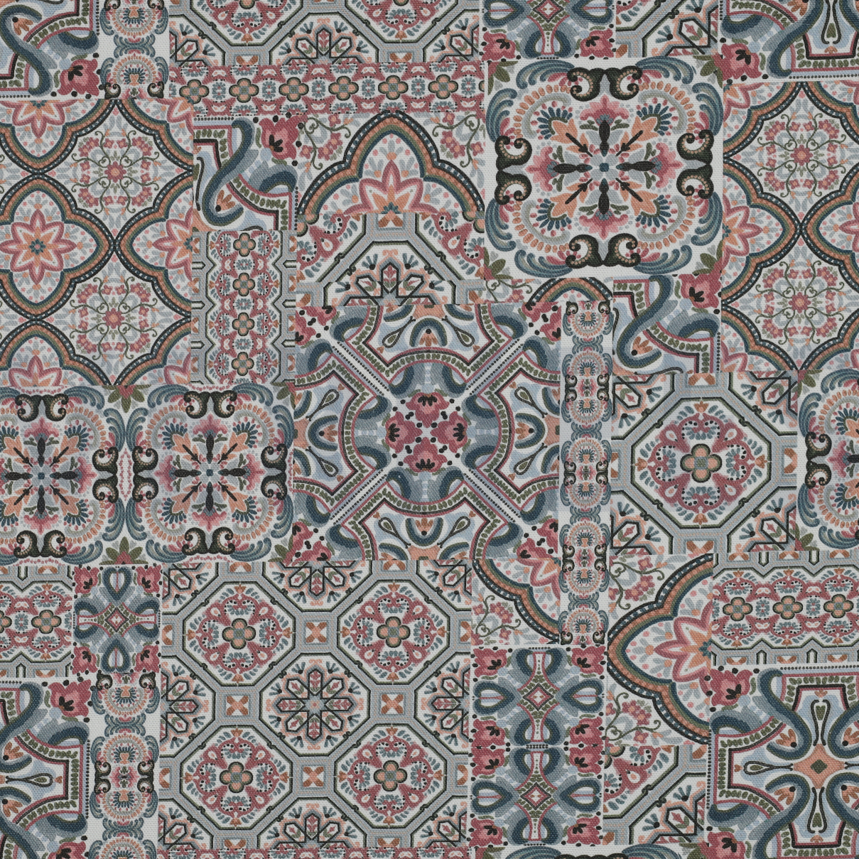 CANVAS DIGITAL MOSAIK MARINEBLAU (high resolution)