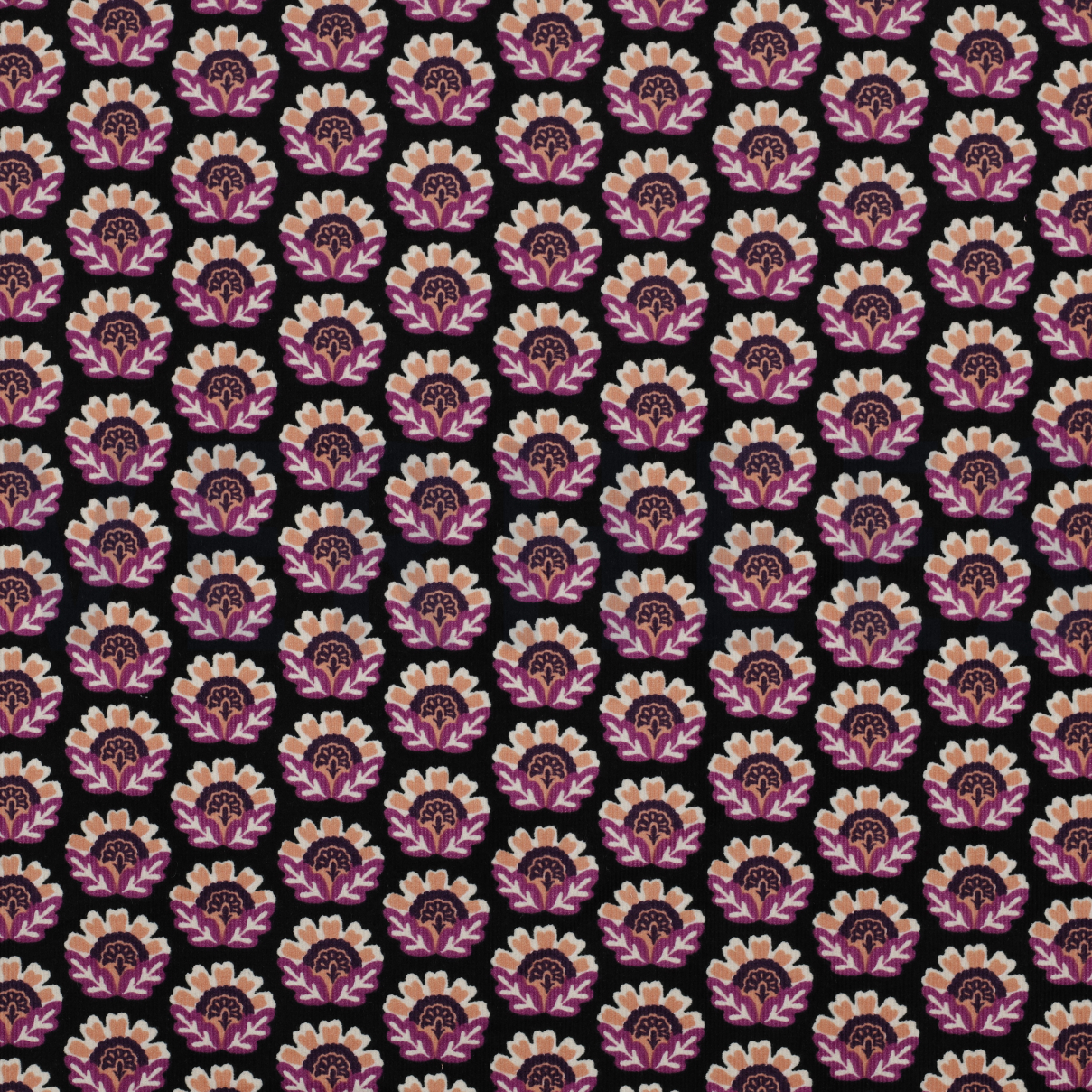 VELOURS MILLERAIES FLEURS NOIR (high resolution)