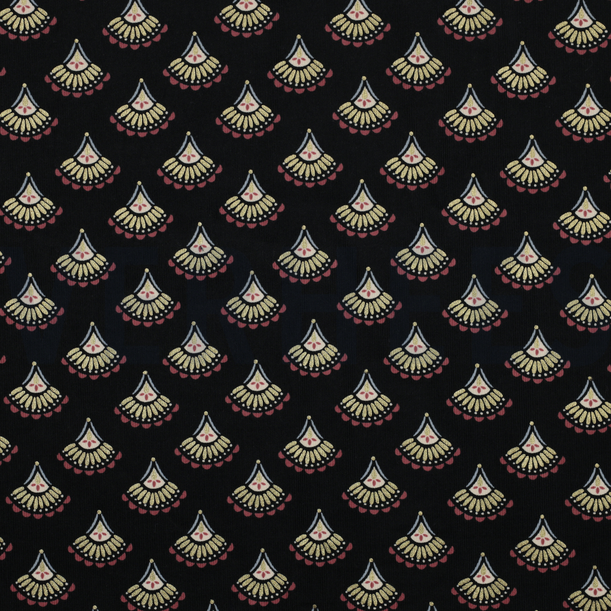 CORDUROY BABYRIB GLITTER BOHO ZWART (high resolution)