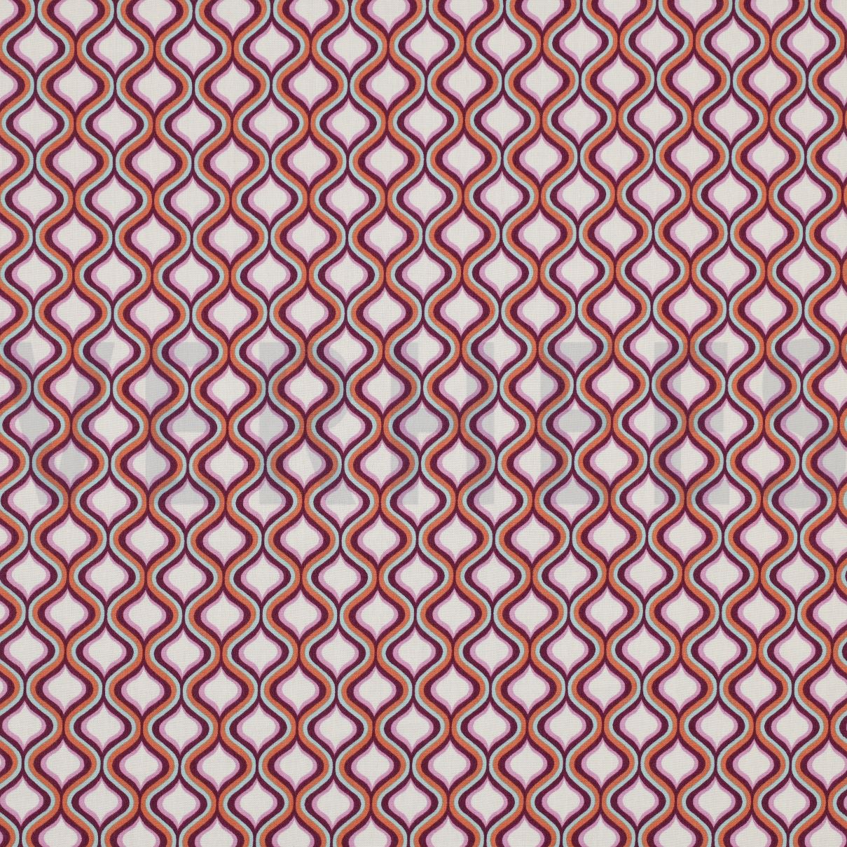 BAUMWOLLE POPELINE GEOMETRISCH DUNKELVIOLETT (high resolution)