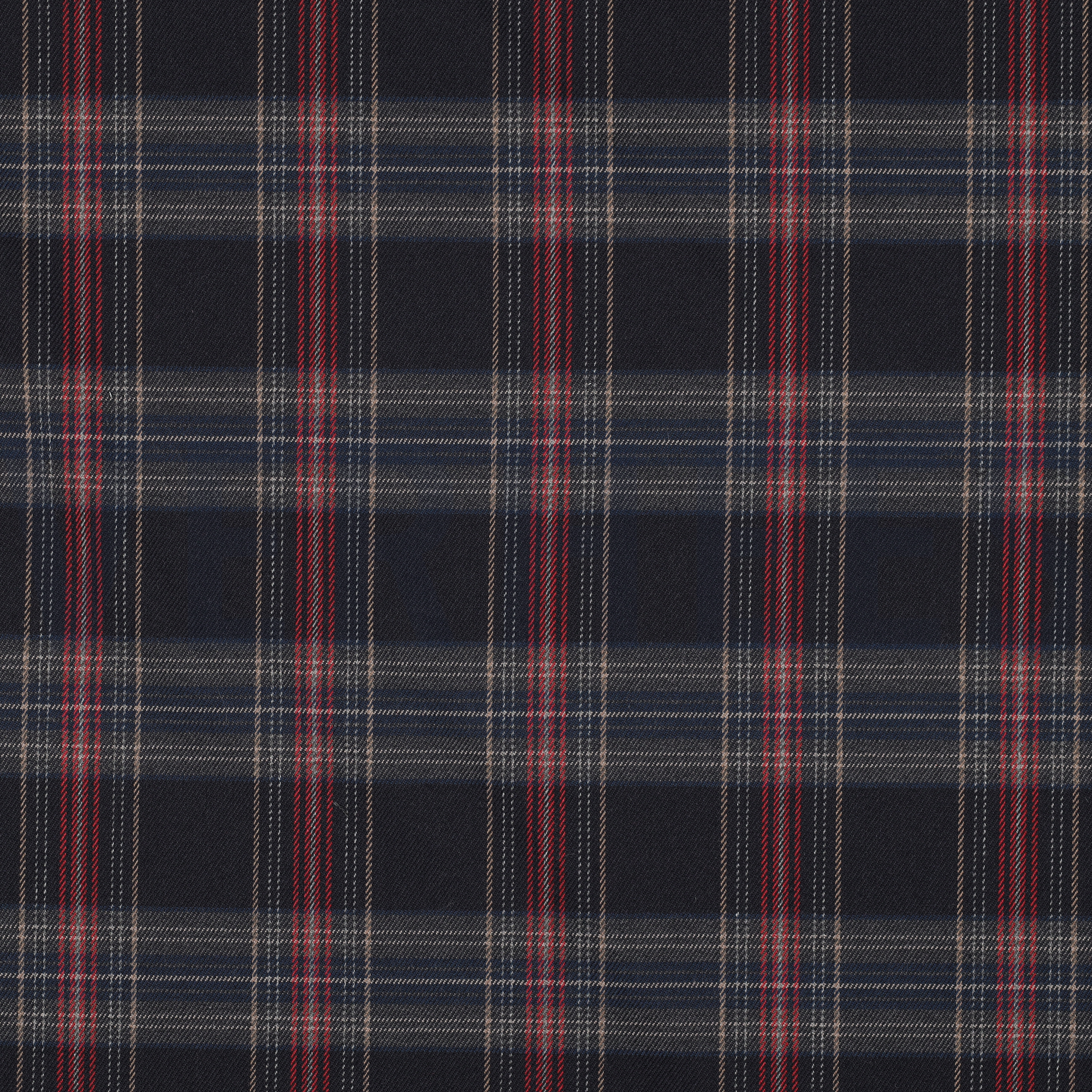 TARTAN CHECK MARINEBLAU/ROT/CAMEL (high resolution)