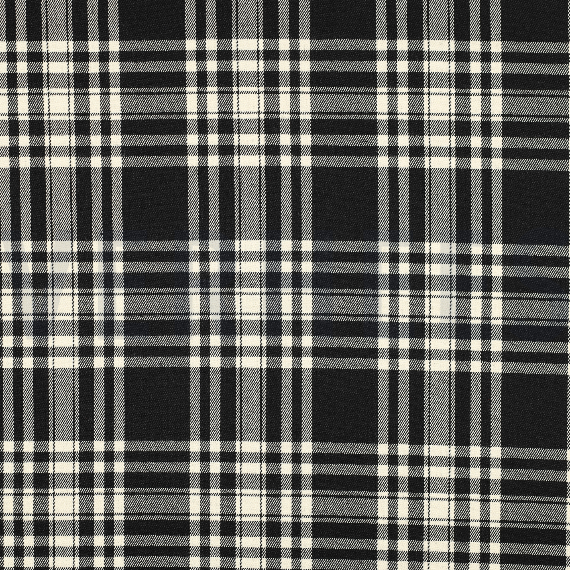 TARTAN CHECK BLACK/ECRU (high resolution)