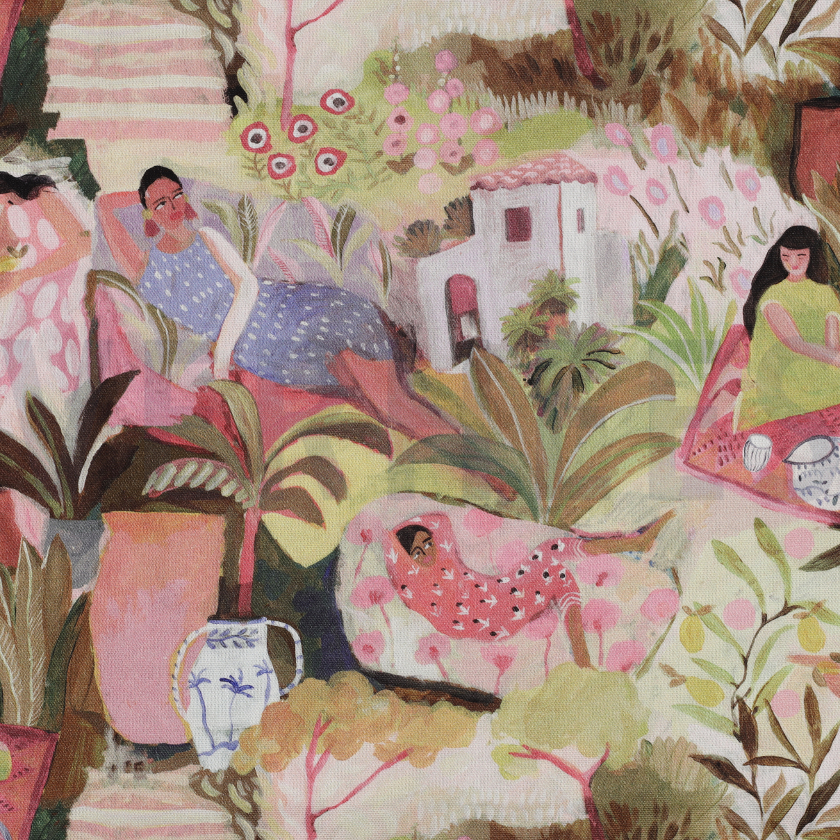 CANVAS DIGITAAL TROPISCHE TUIN MULTI (high resolution)