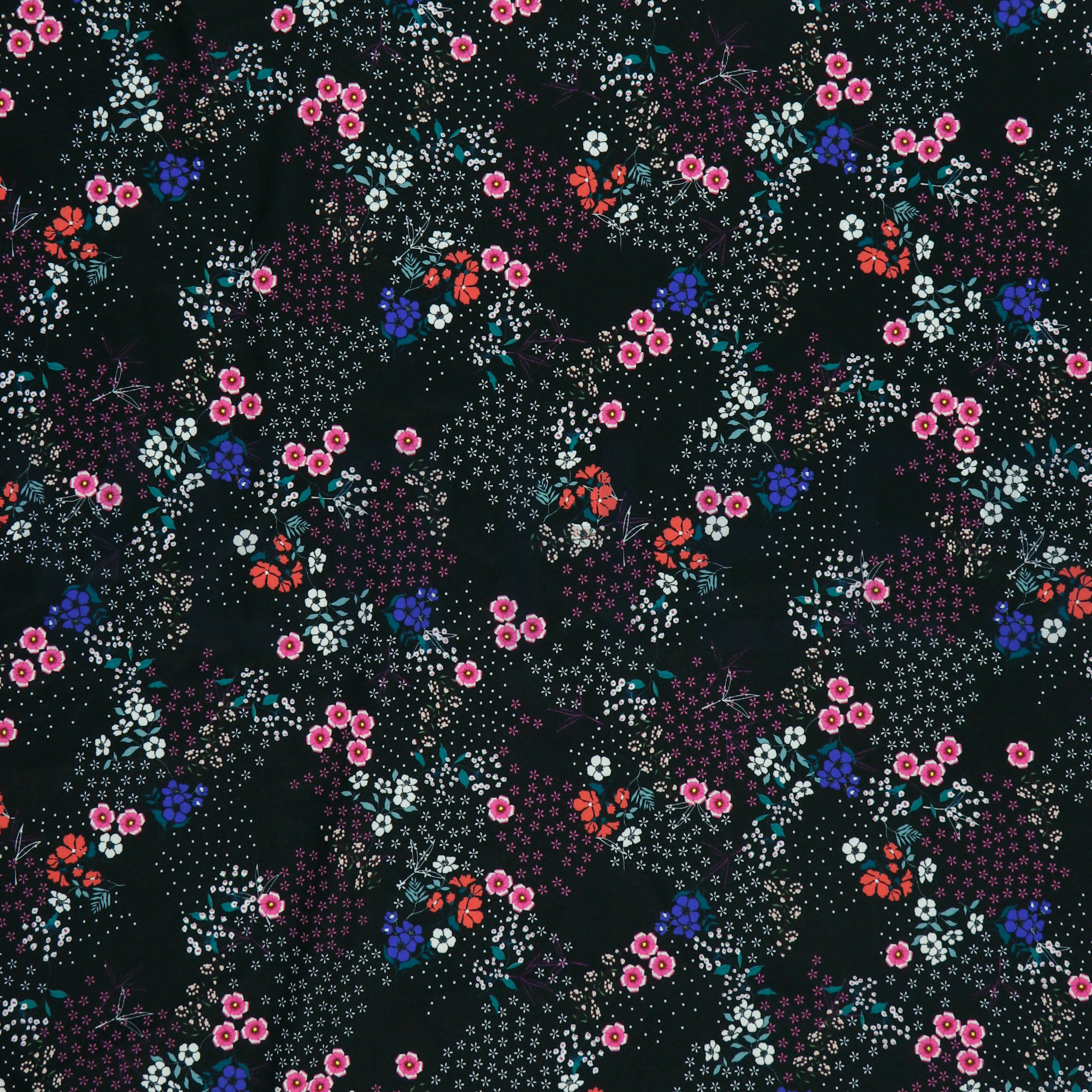 MAGNOLIA STRETCH DIGITAL SCHWARZ (high resolution)