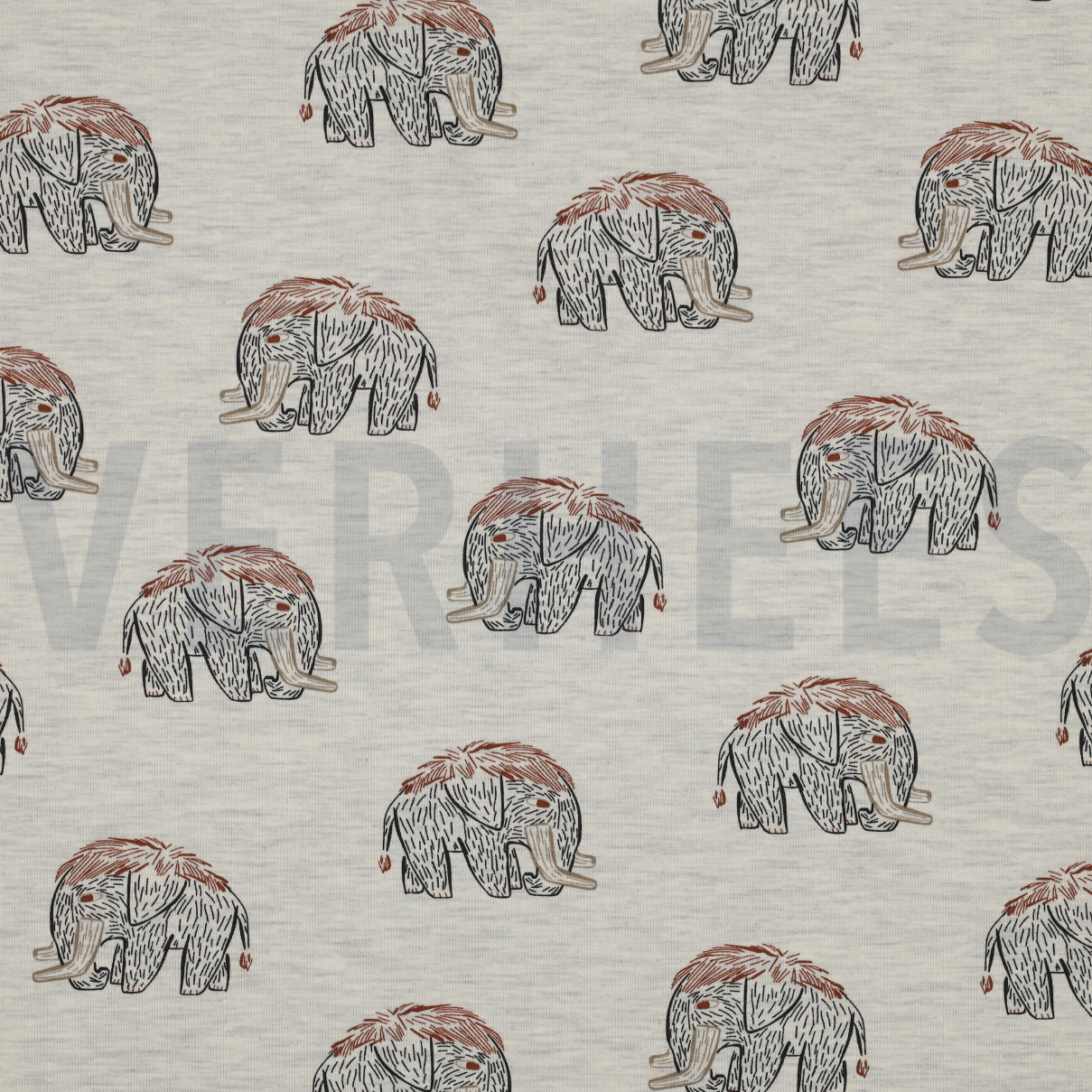 JERSEY MELANGE MAMMOETEN ECRU GEMÊLEERD (high resolution)