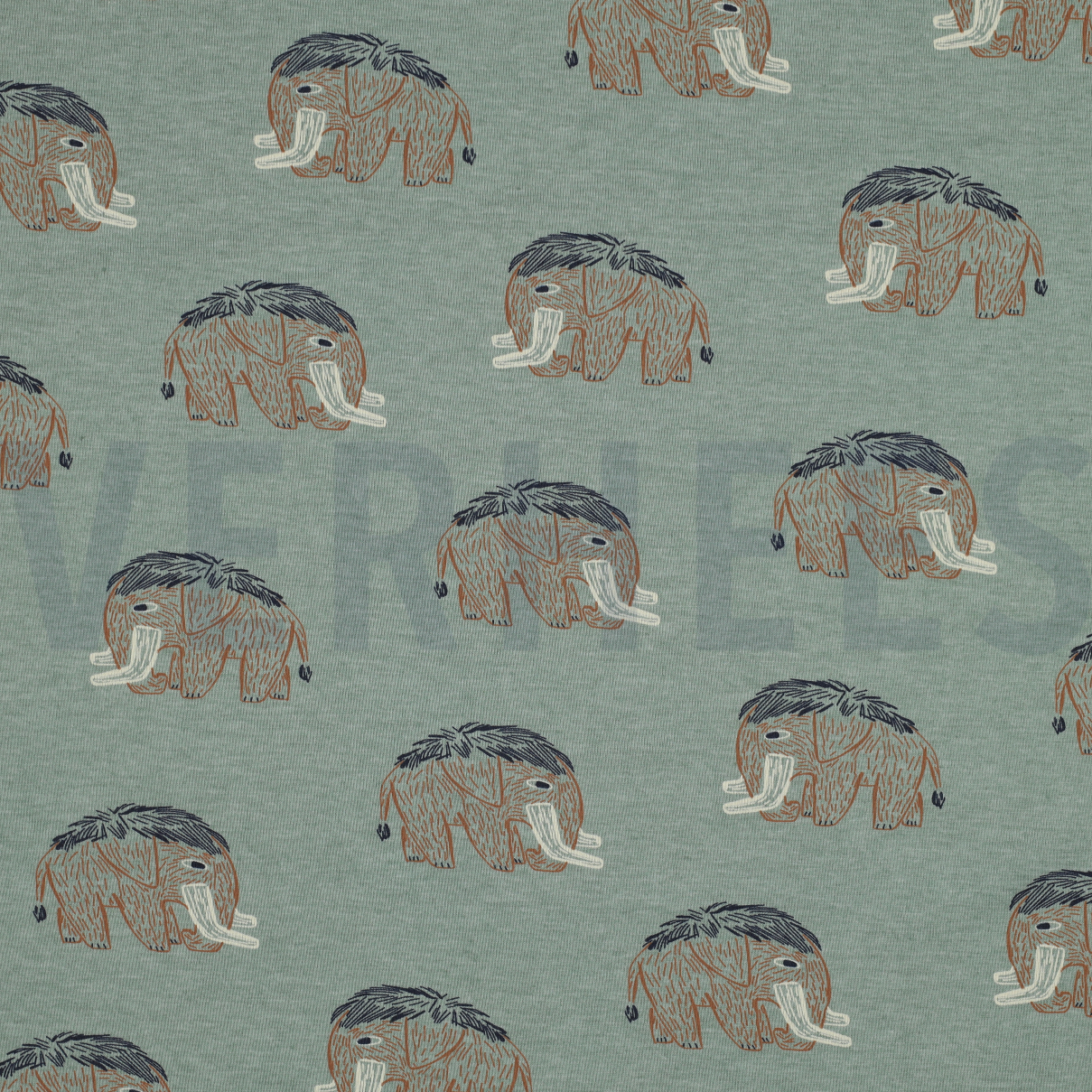 JERSEY MELANGE MAMMOETEN DONKER MINT GEMÊLEERD (high resolution)