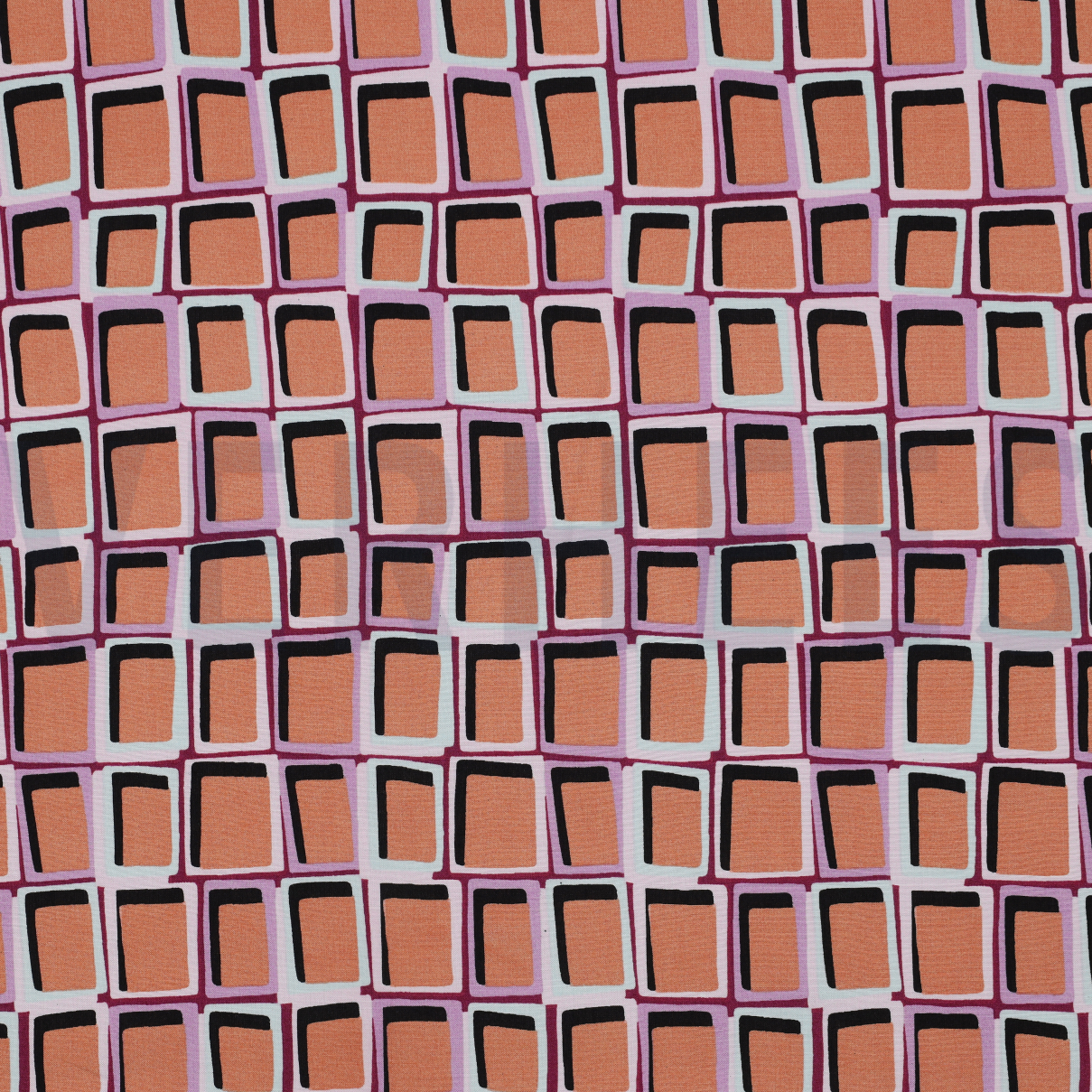 VISCOSE RADIANCE ABSTRAIT ORANGE (high resolution)