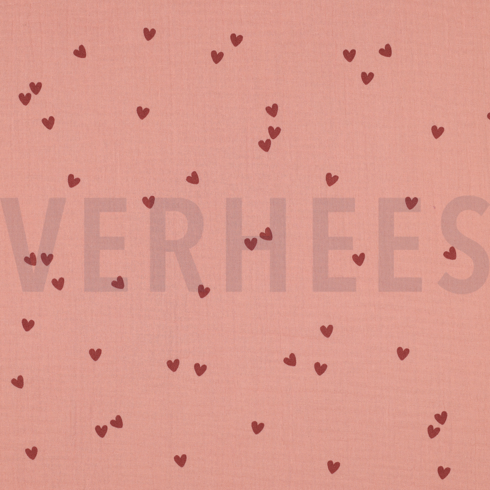 DOUBLE GAUZE KLEINE HARTEN BLUSH (high resolution)