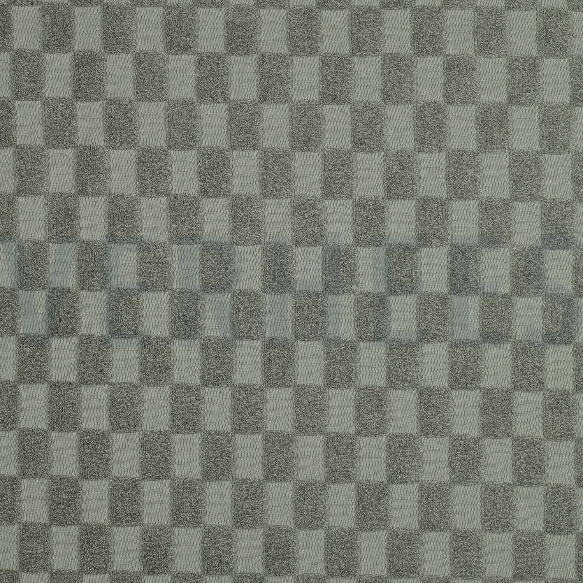 COTON ÉPONGE TRICOT CARREAUX VERT (high resolution)