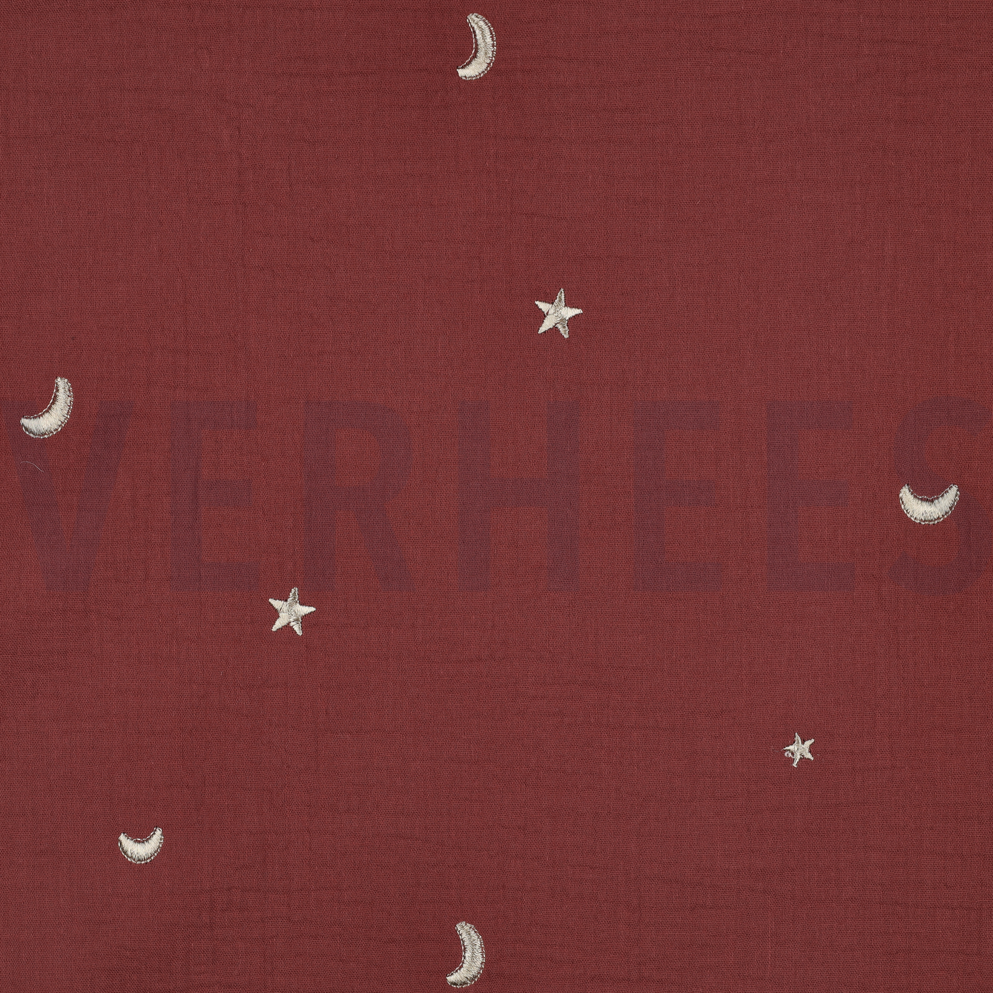 MUSSELIN STICKEREI STERNE ROT (high resolution)