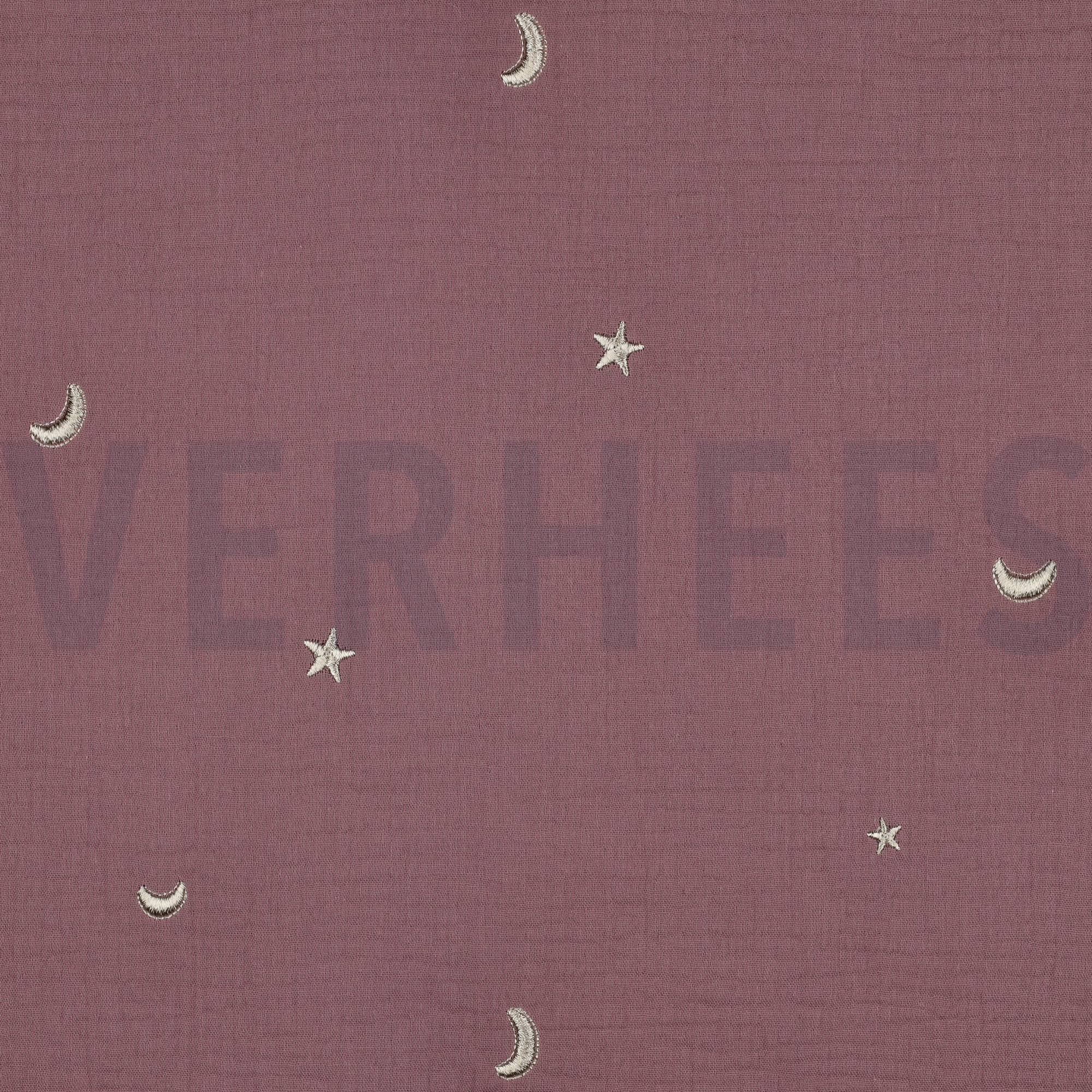 MUSSELIN STICKEREI STERNE ALT LILA (high resolution)