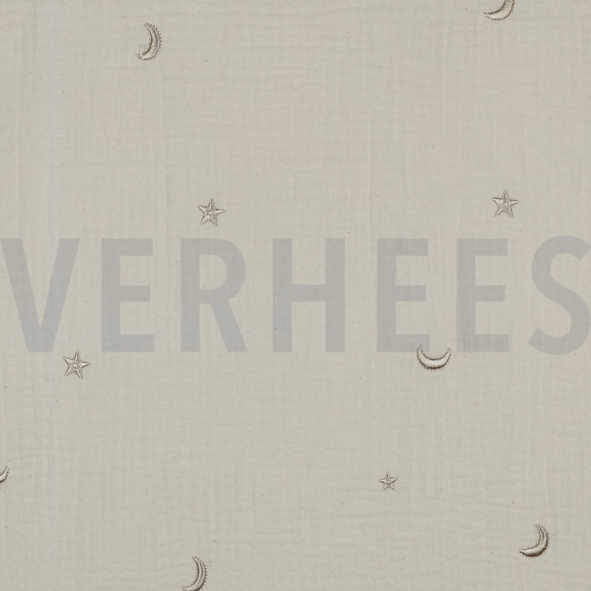 DOUBLE GAUZE EMBROIDERY STARS NATURAL (high resolution)