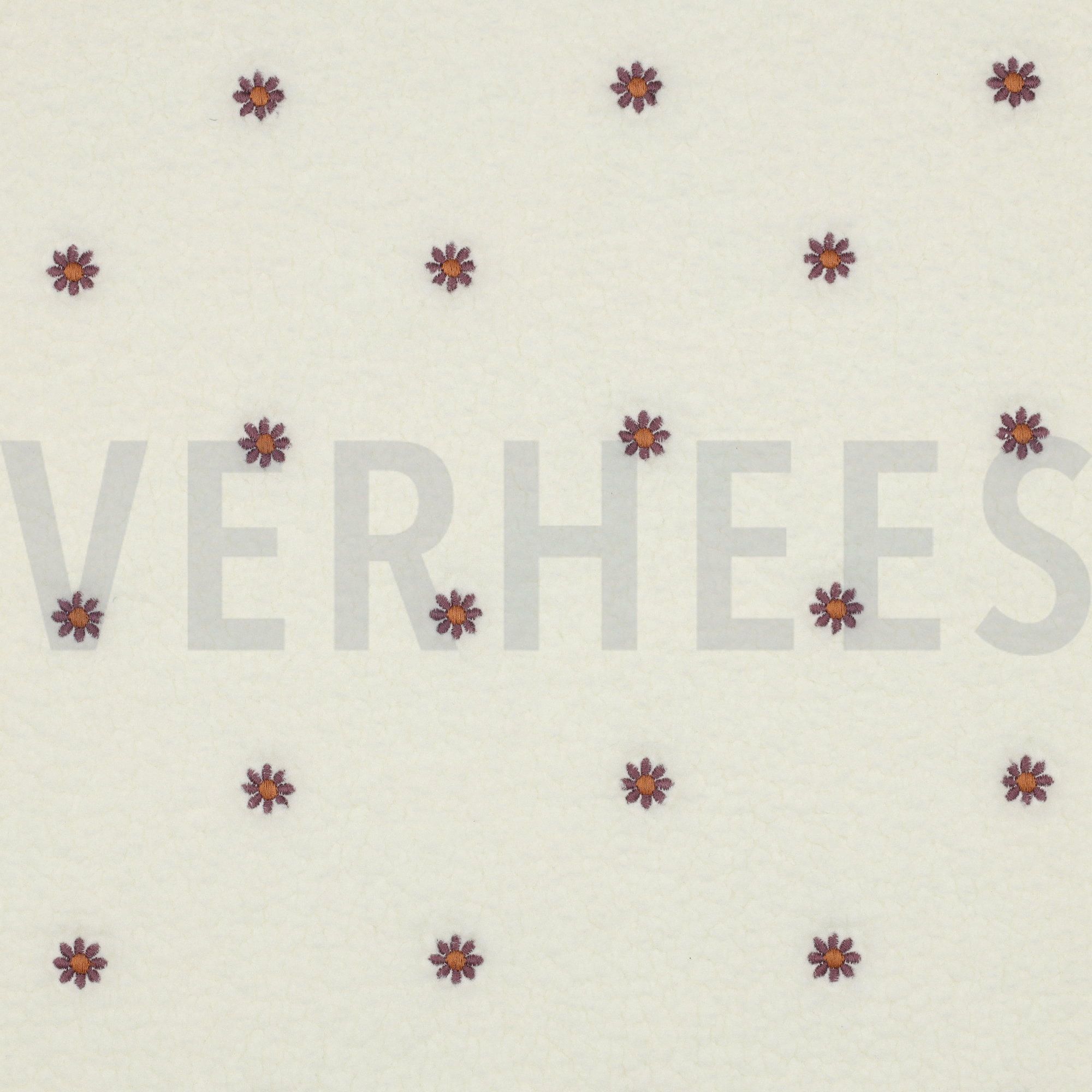 TEDDYSTOFF STICKEREI BLUMEN ECRU (high resolution)