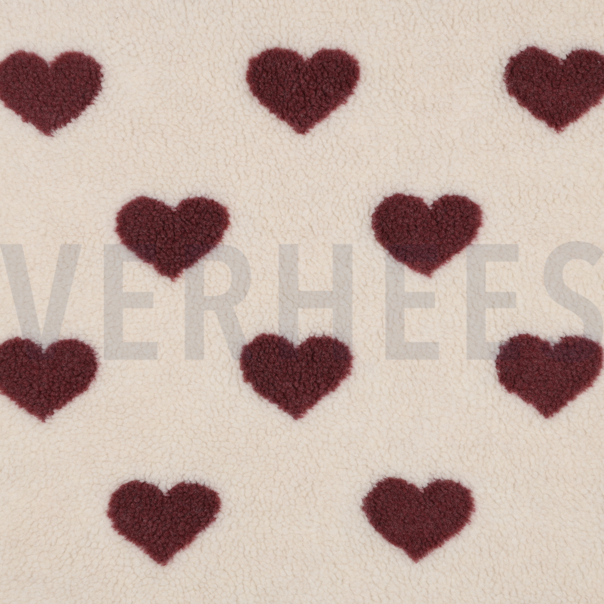 TEDDY JACQUARD CŒURS ROUGE (high resolution)