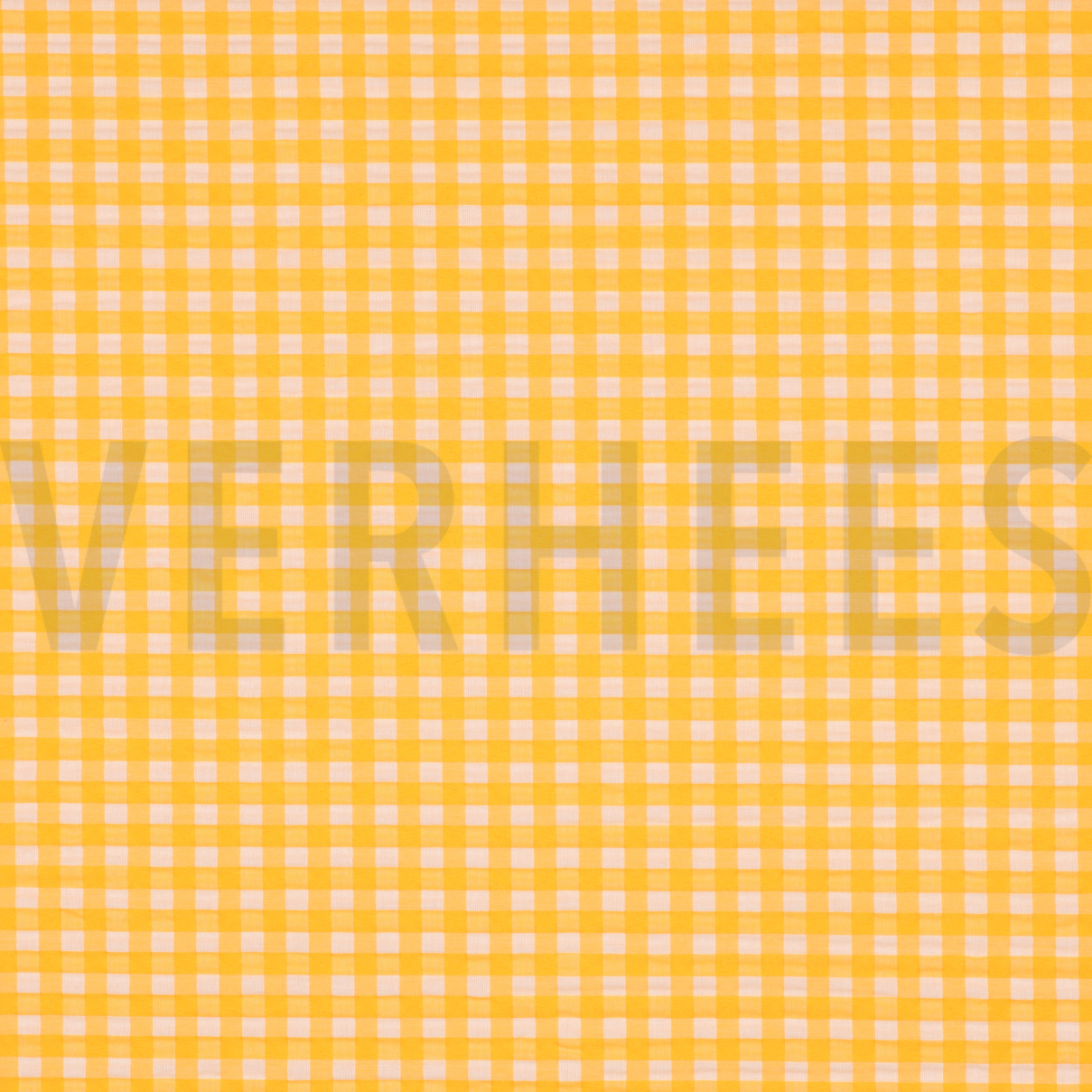 BAUMWOLLE GARNGEFÄRBT NEON KAROS ORANGE (high resolution)