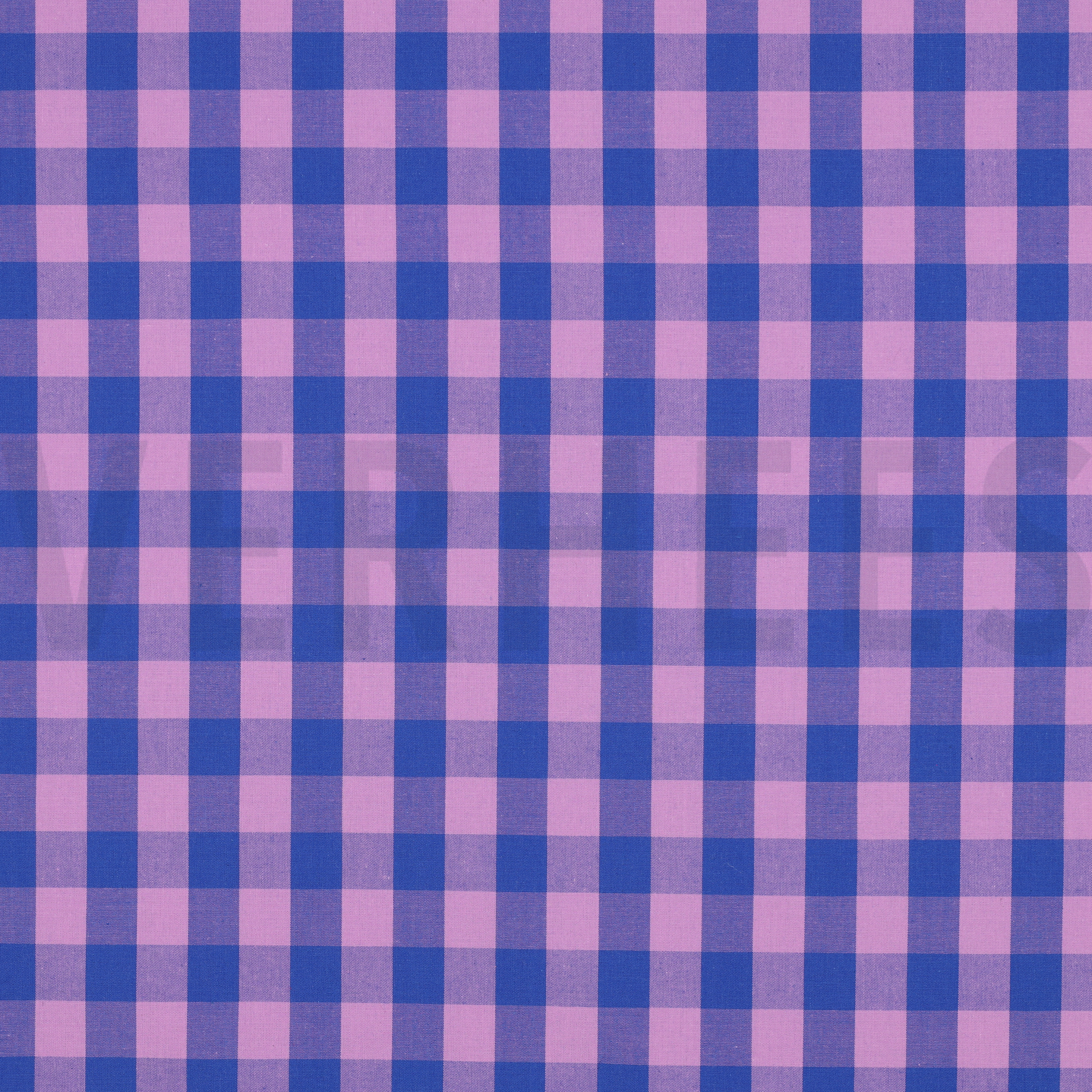 KATOEN GARENGEVERFD RUITEN LAVENDEL/BLAUW (high resolution)