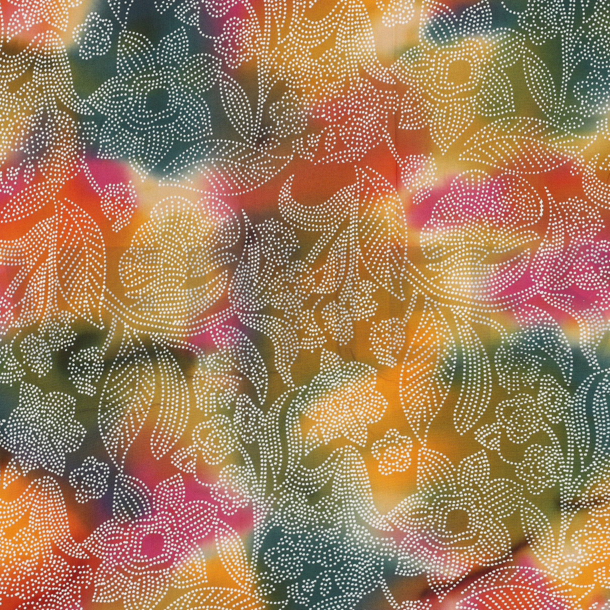 VISCOSE BATIK FAIT MAIN ÉMERAUDE FONCÉ (high resolution)
