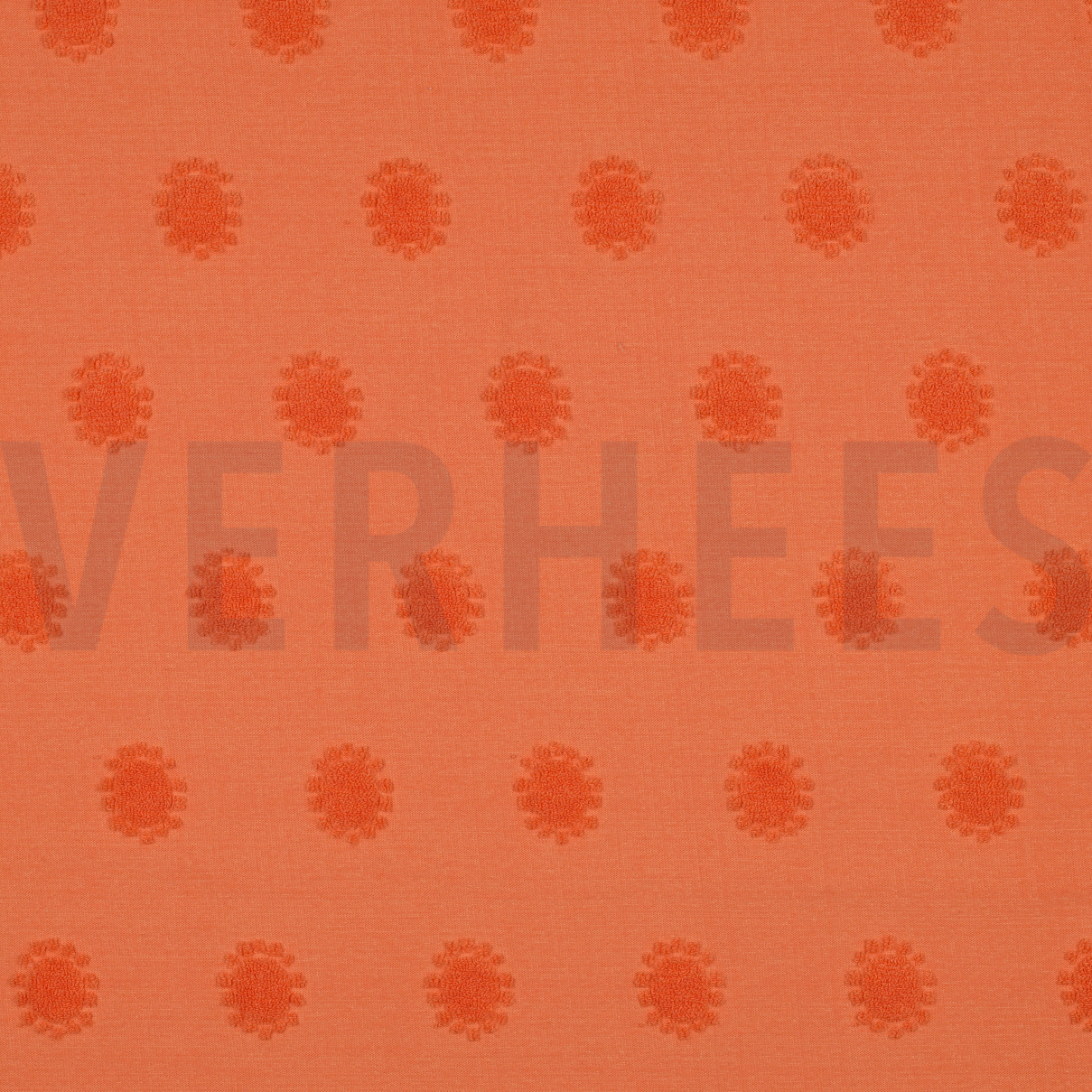 BAUMWOLLE FROTTEE GESTRICKT SONNE ORANGE (high resolution)