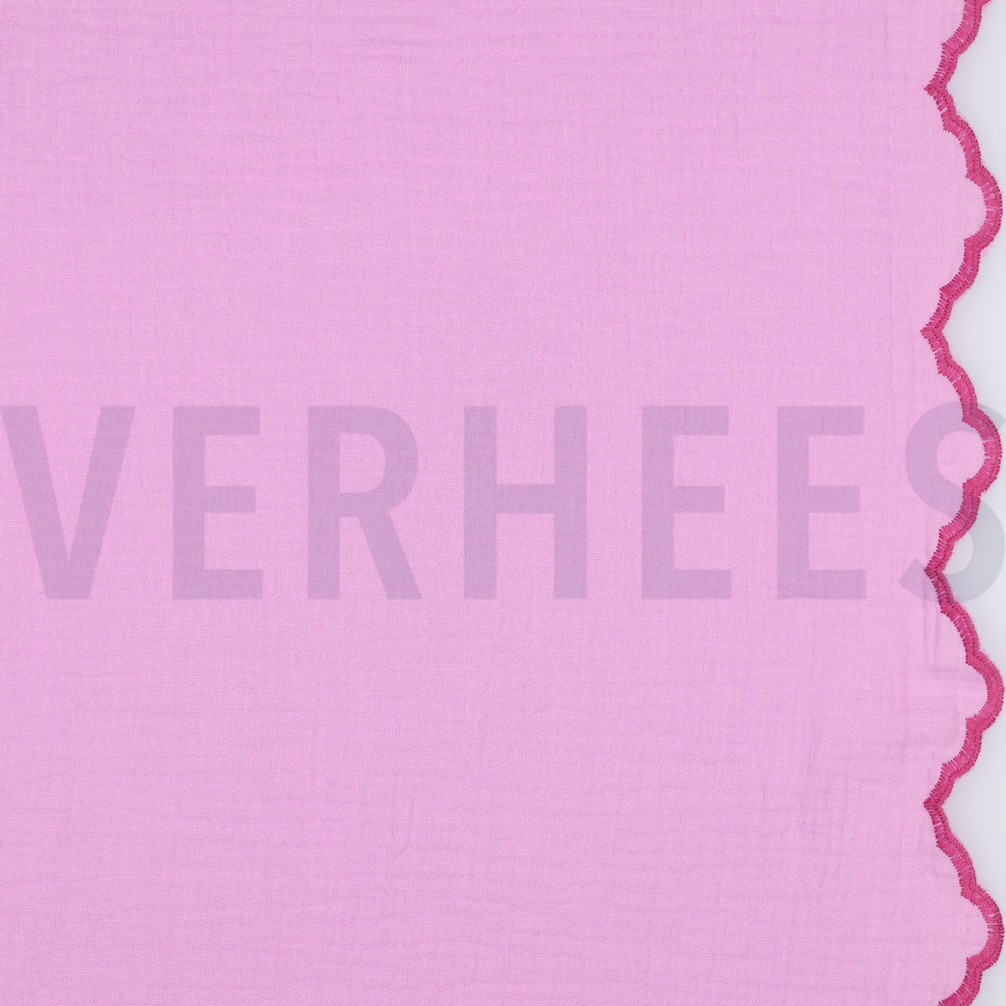 DOUBLE GAUZE TWEE-ZIJDIGE GOLFRAND LICHTROZE (high resolution)