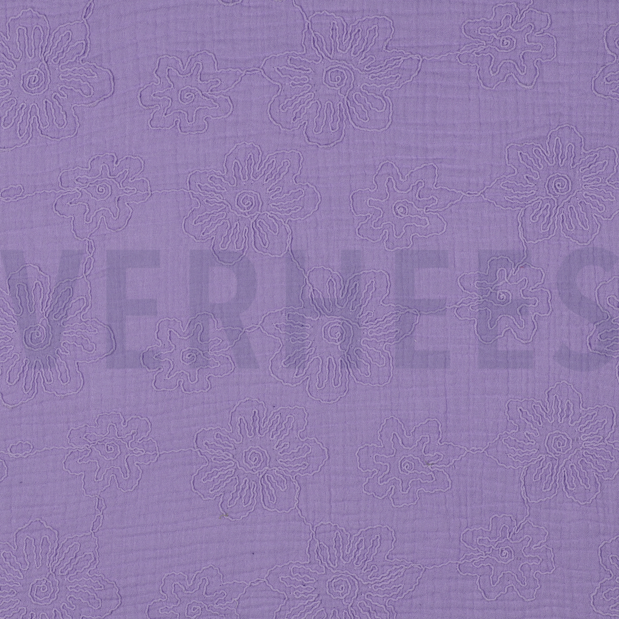 DOUBLE GAUZE EMBROIDERY BLOEMEN LILA (high resolution)